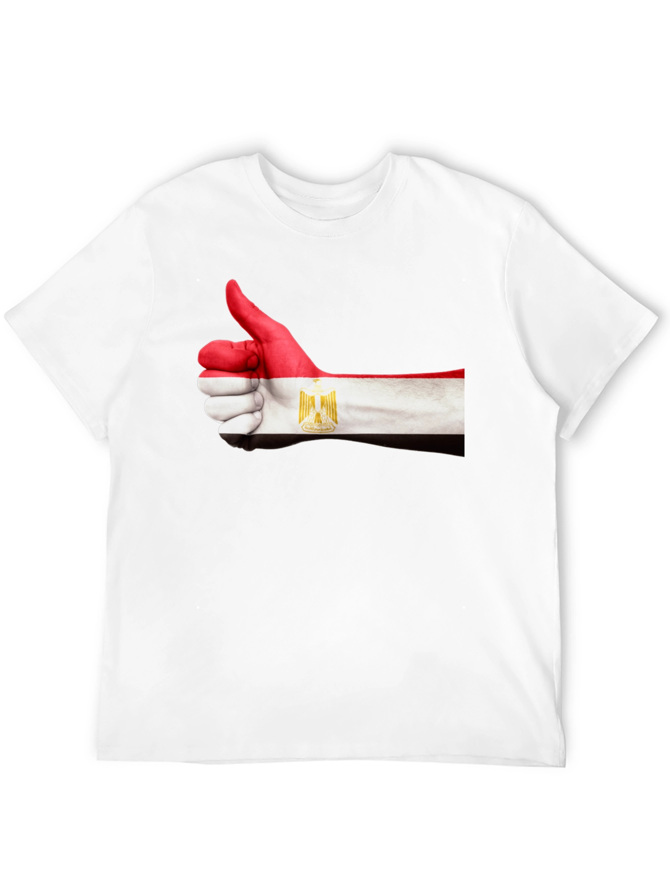 Black Egypt Flag Hand Thumbs Up T-Shirt view 12