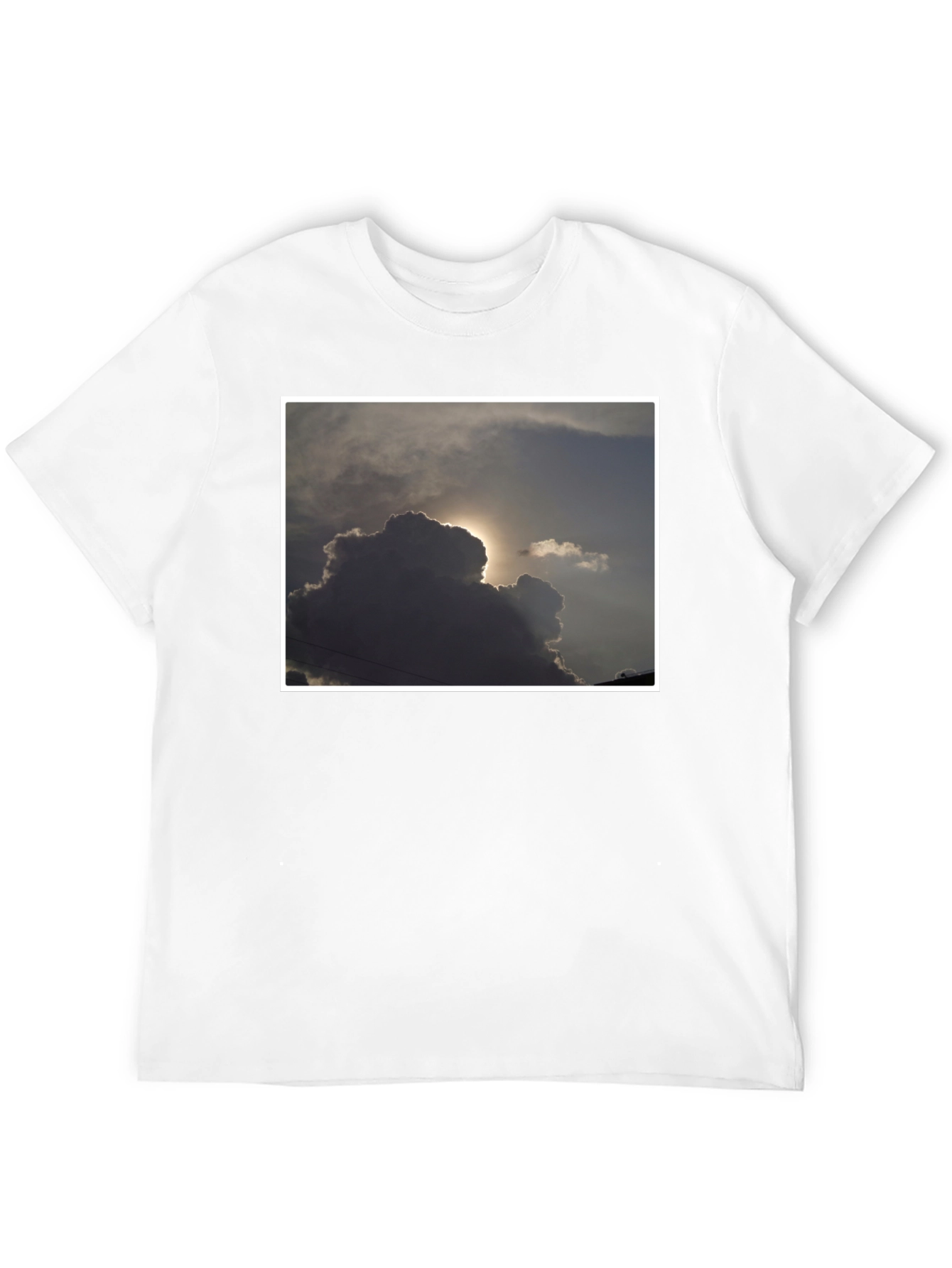 Black Cloudscape Graphic T-Shirt - Stylish and Unique view 12