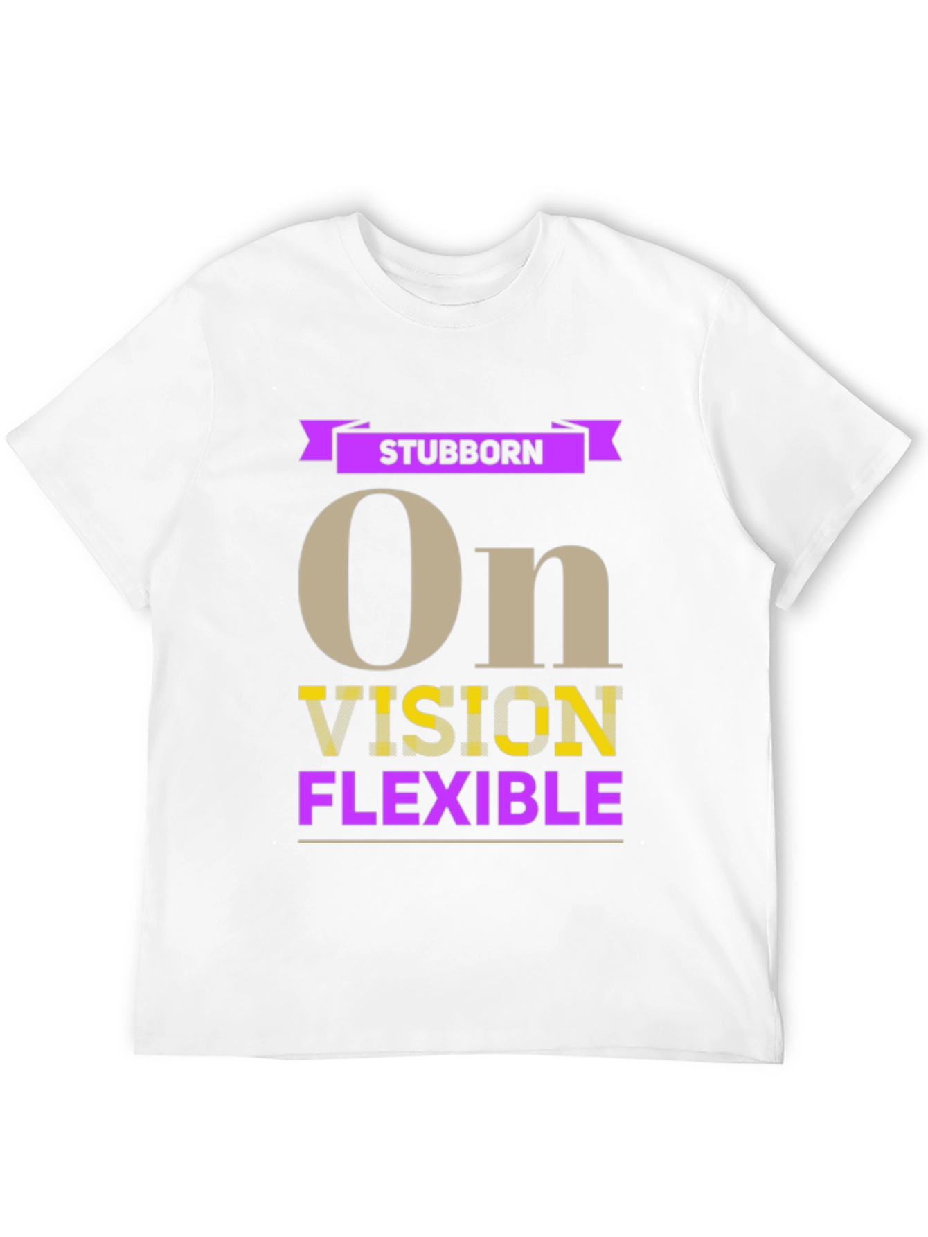 Black Stubborn Vision Flexible Graphic T-Shirt view 12