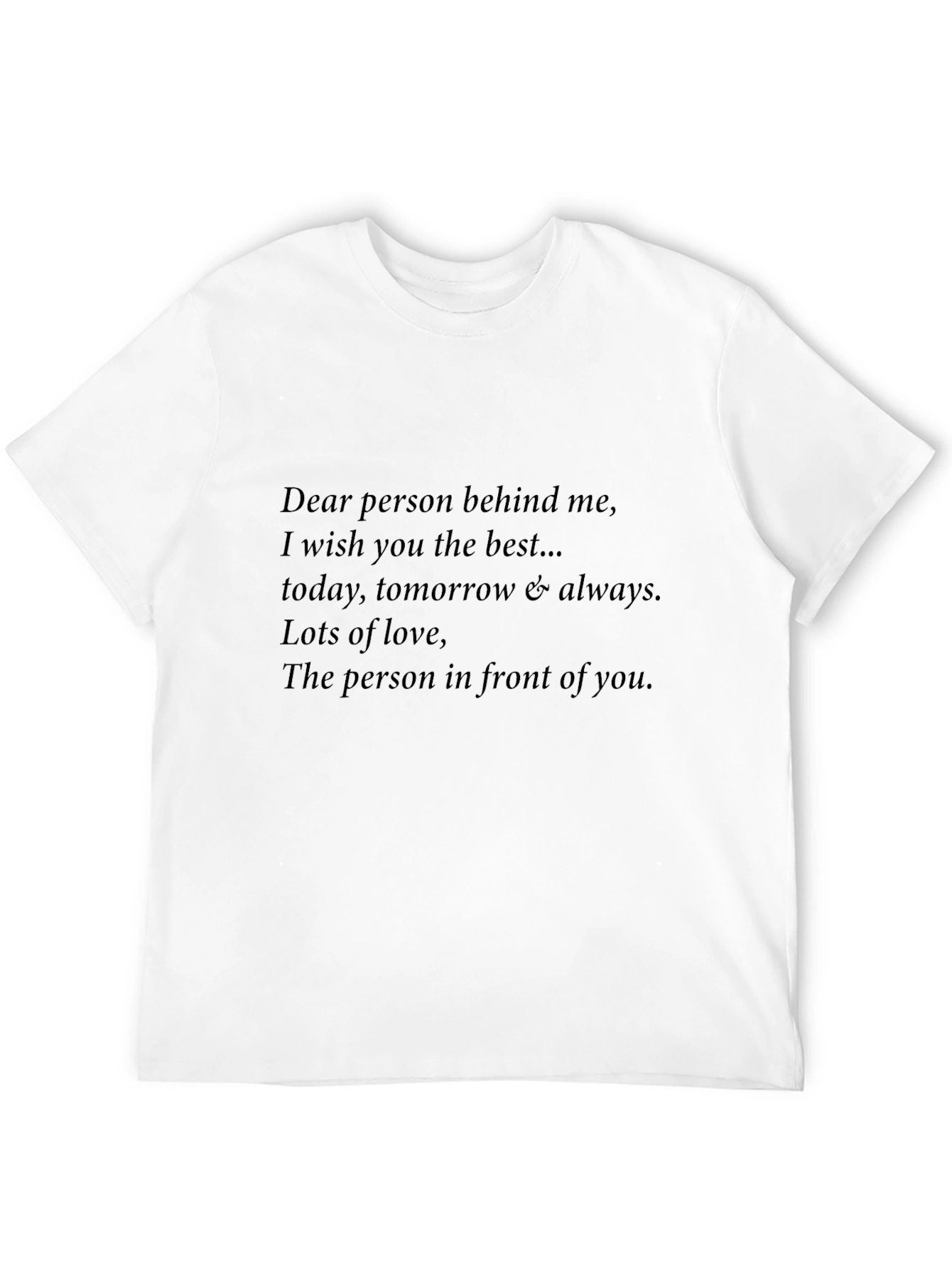 Black Inspirational Graphic Tee - Person Behind Me view 12