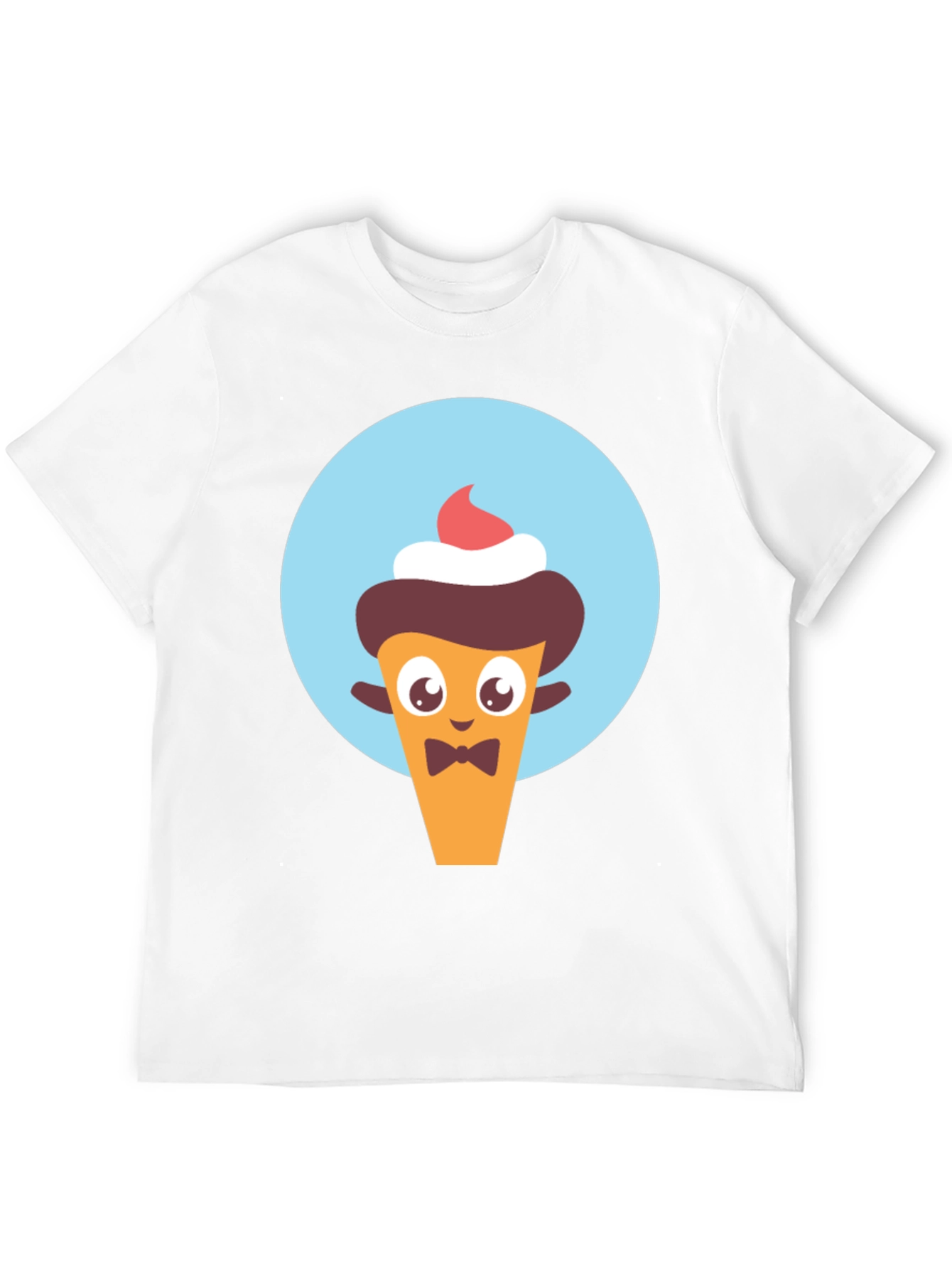 Black Cute Cartoon Dessert Character Graphic Tee view 12