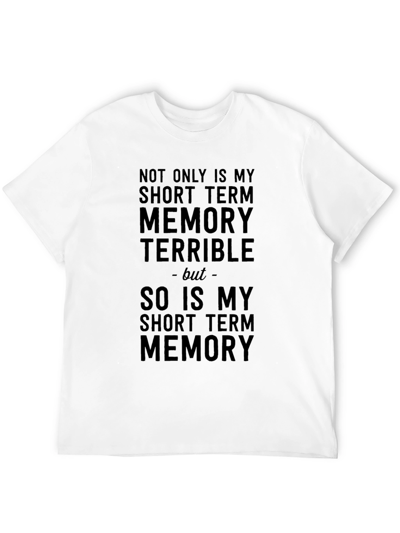 Black Humorous Memory T-Shirt view 12