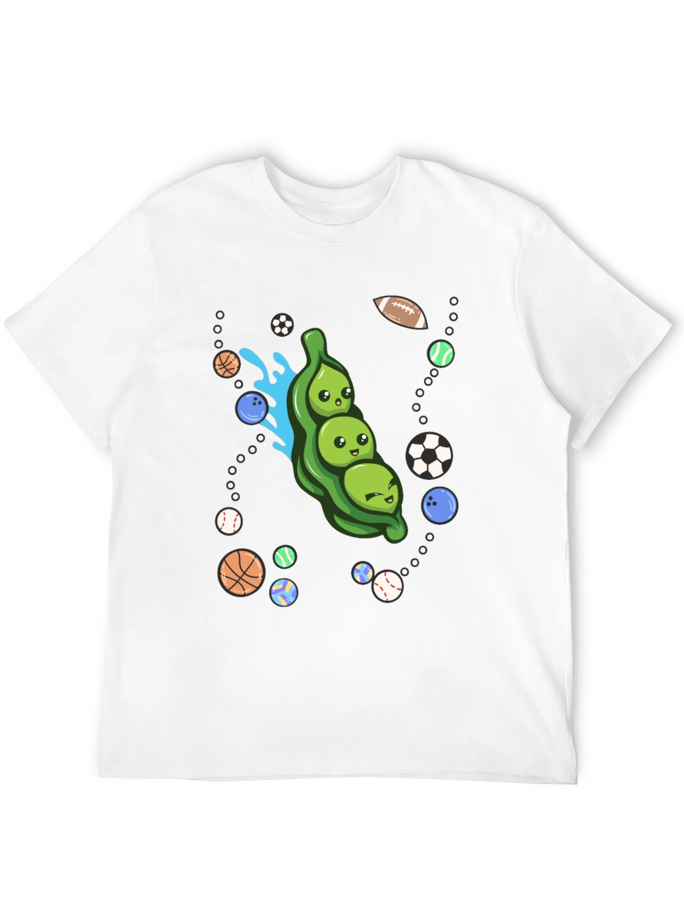 Black Funny Peas in a Pod Sports T-Shirt view 12
