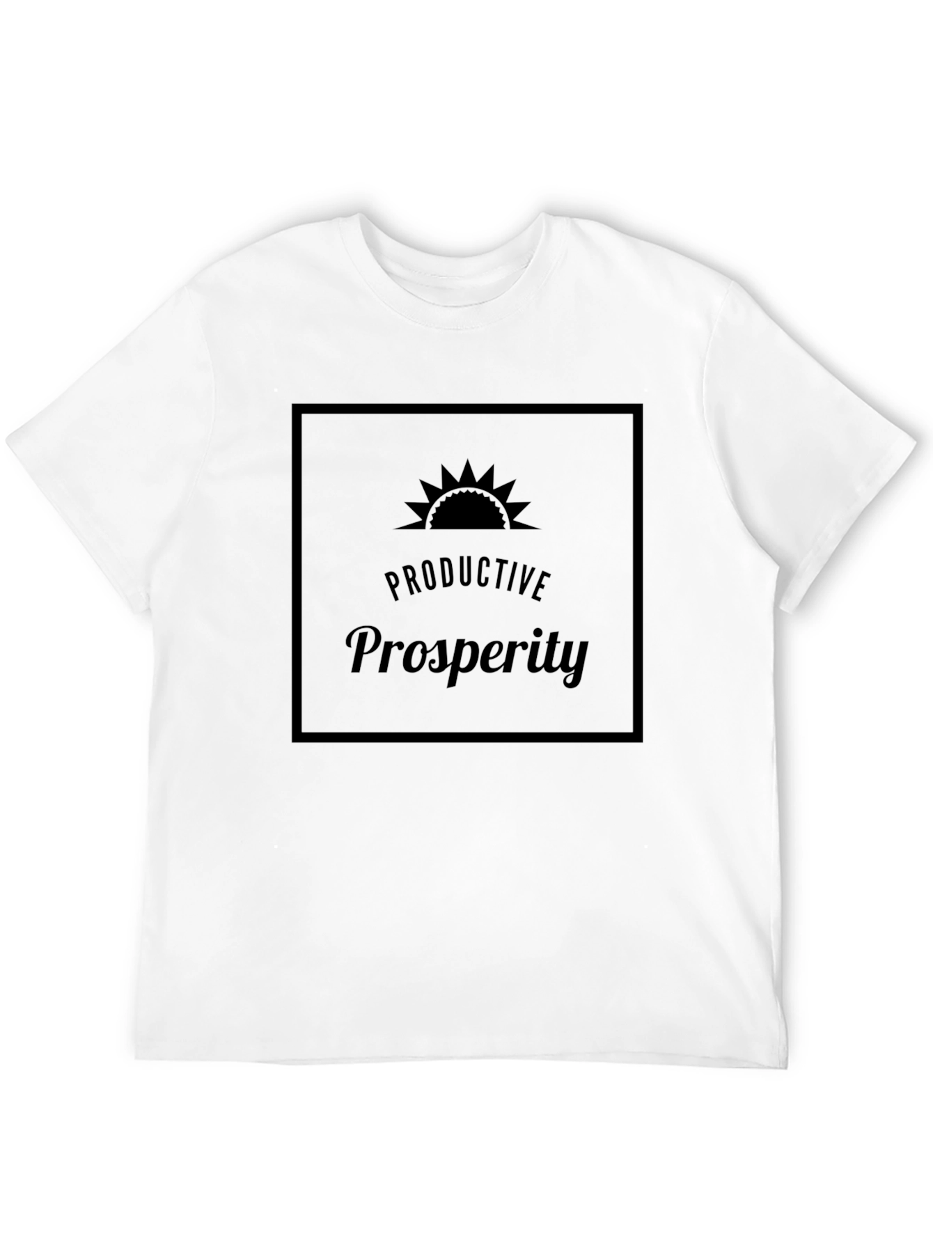 Black Productive Prosperity Graphic Tee view 12