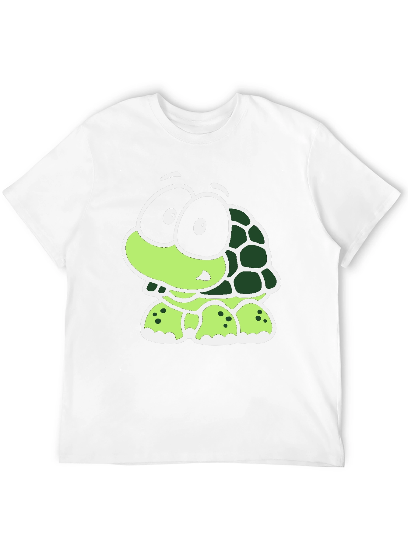 Black Cartoon Turtle Graphic Tee - Black T-Shirt view 12