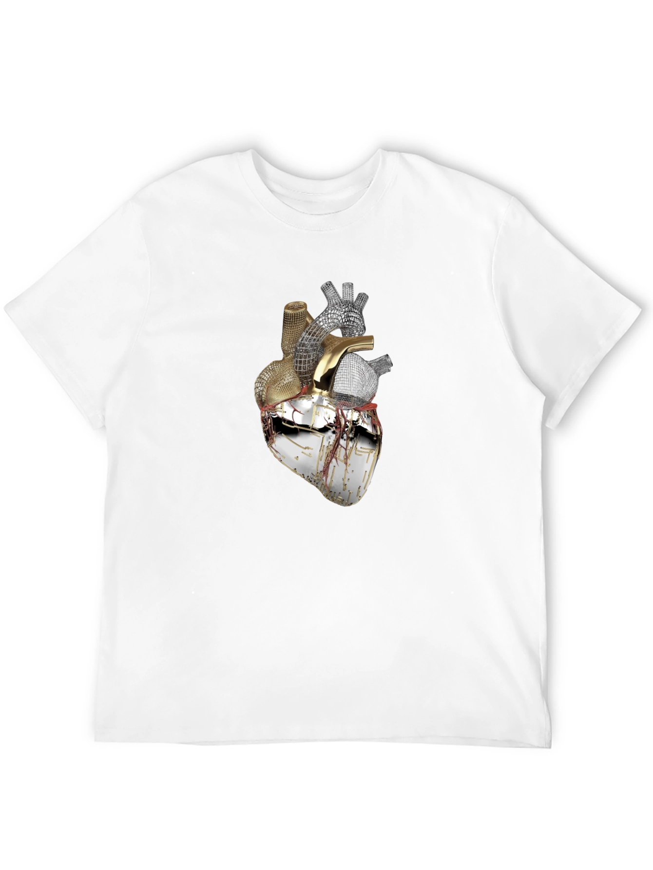 Black Anatomical Heart Graphic Tee - Black view 12