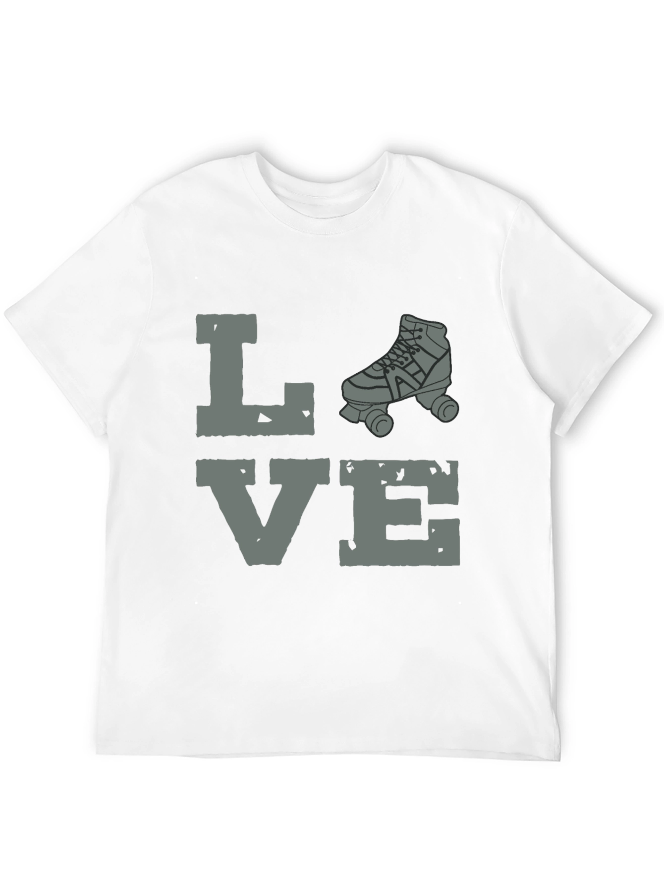 Black Love Roller Skating Graphic Tee - Unisex Black T-Shirt view 12
