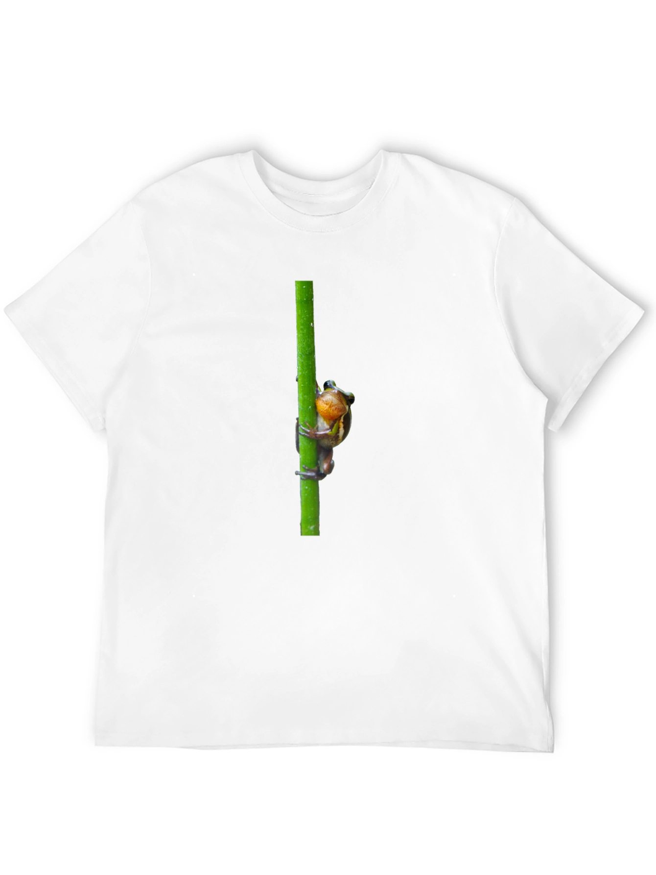 Black Frog on Reed Men's Black T-Shirt view 12