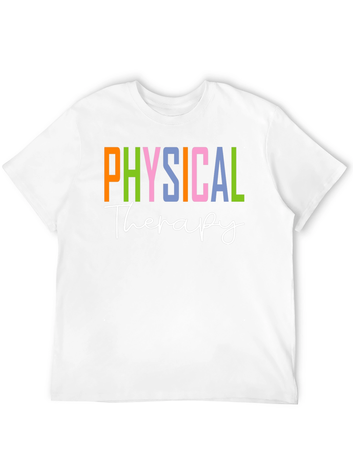Black Physical Therapy T-Shirt Therapist Colorful Tee view 12