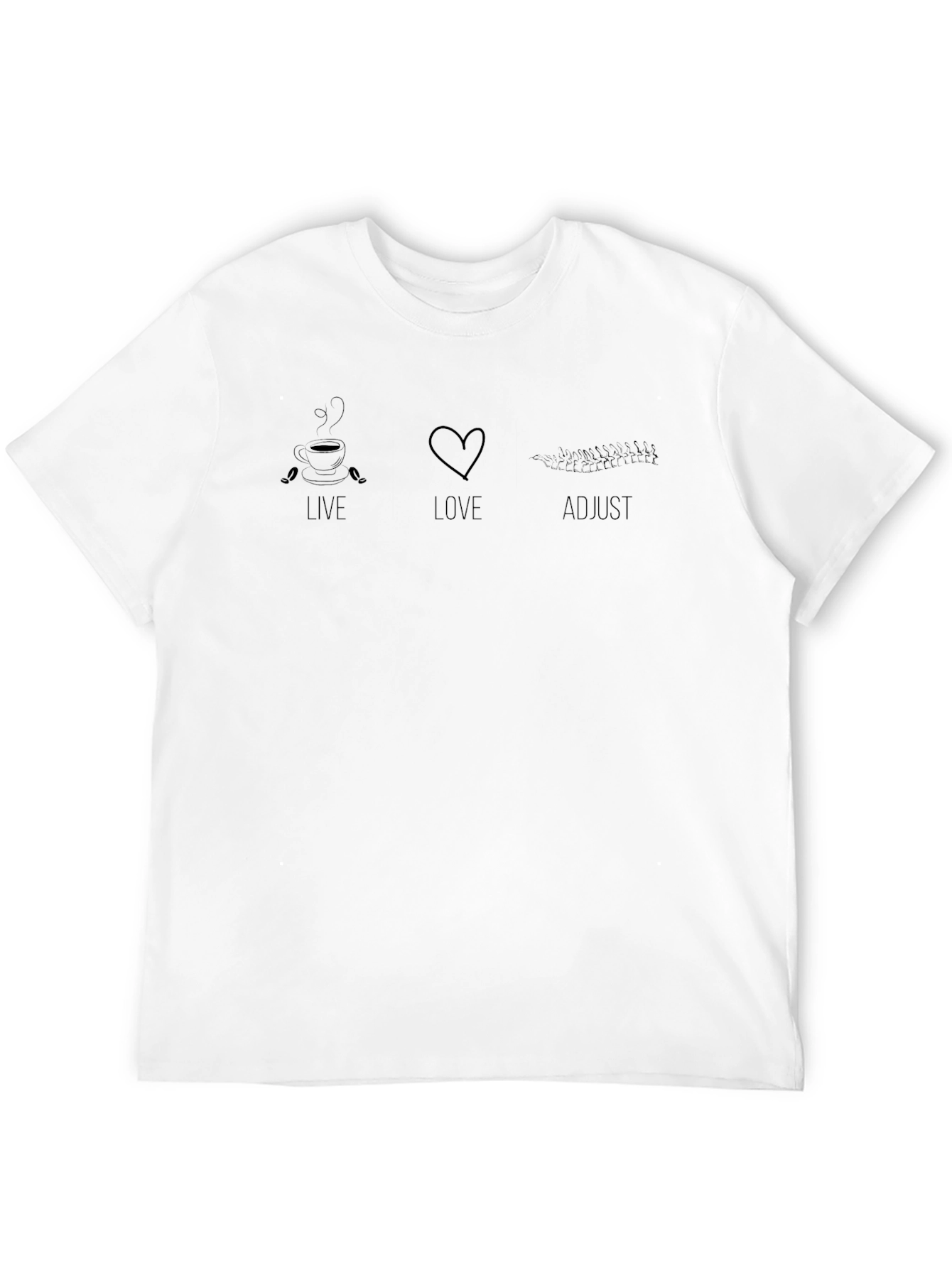 Black Live Love Adjust Graphic T-Shirt - Black view 12