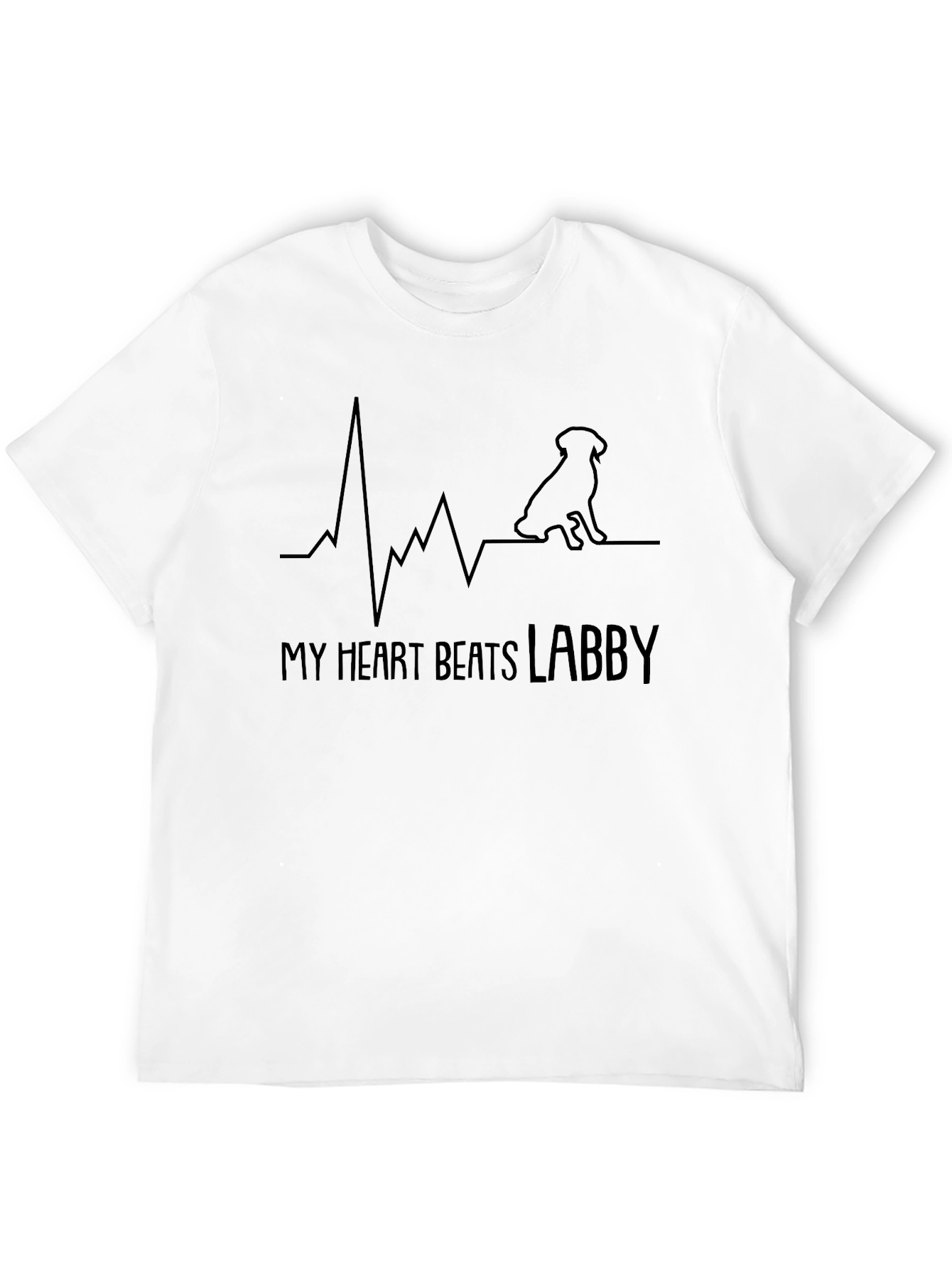 Black My Heart Beats Labby T-Shirt view 12