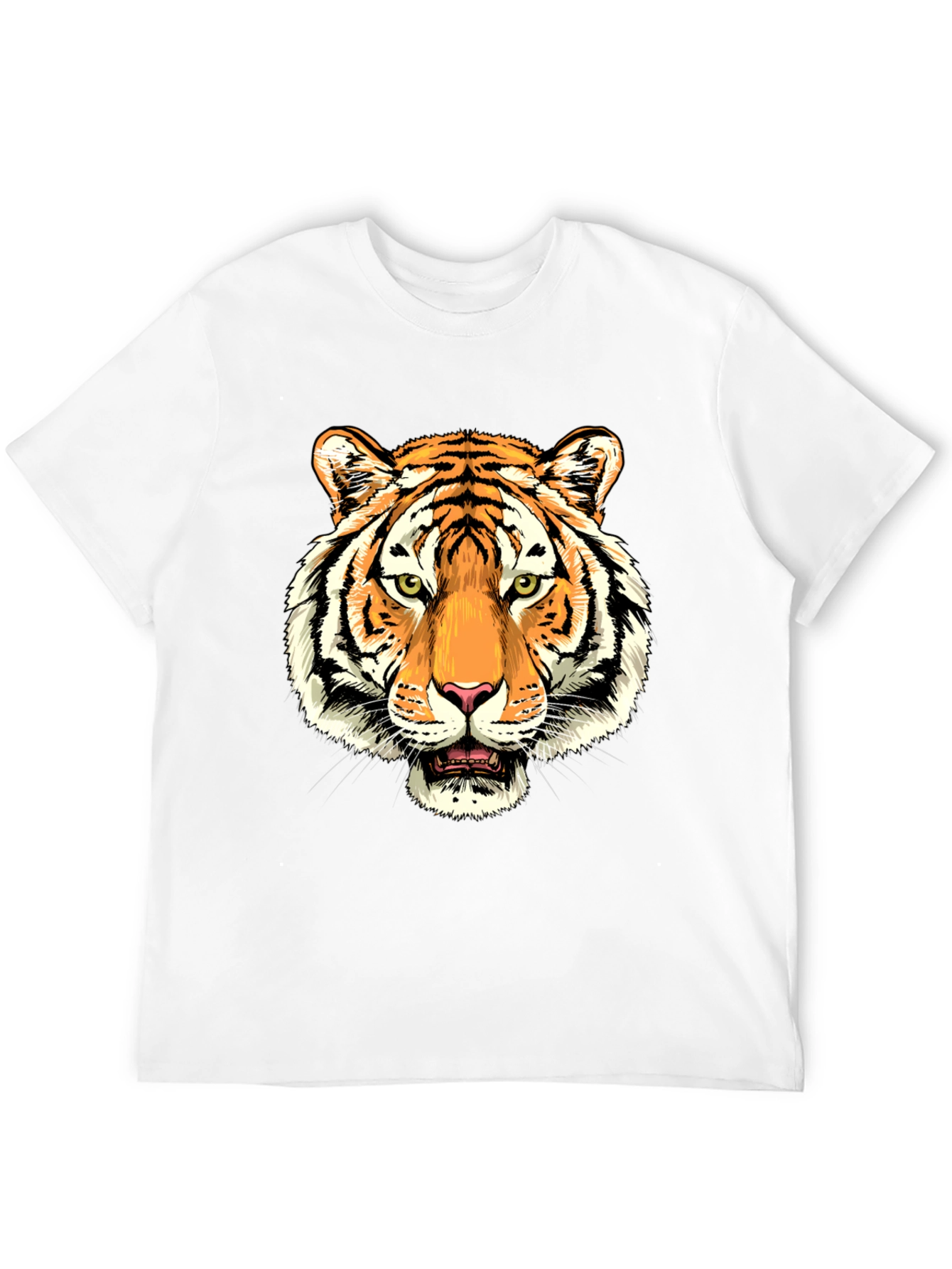 Black Tiger Graphic Print Black T-Shirt view 12