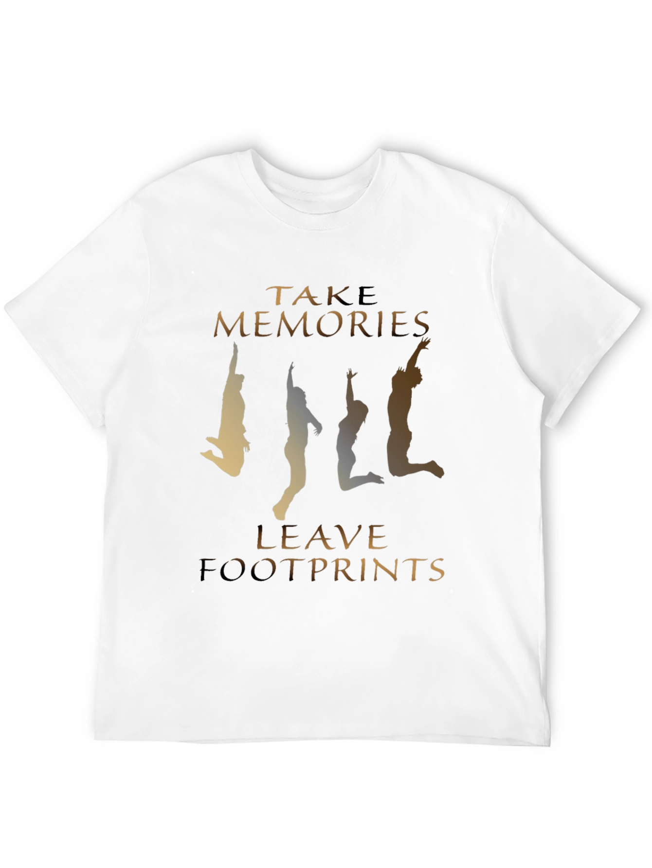 Black Take Memories, Leave Footprints Graphic Tee view 12