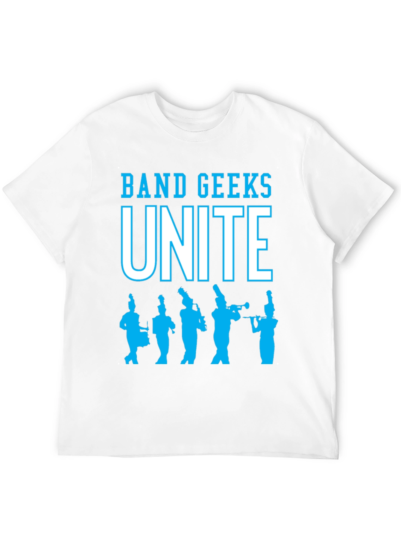 Black Band Geeks Unite Black T-Shirt view 12