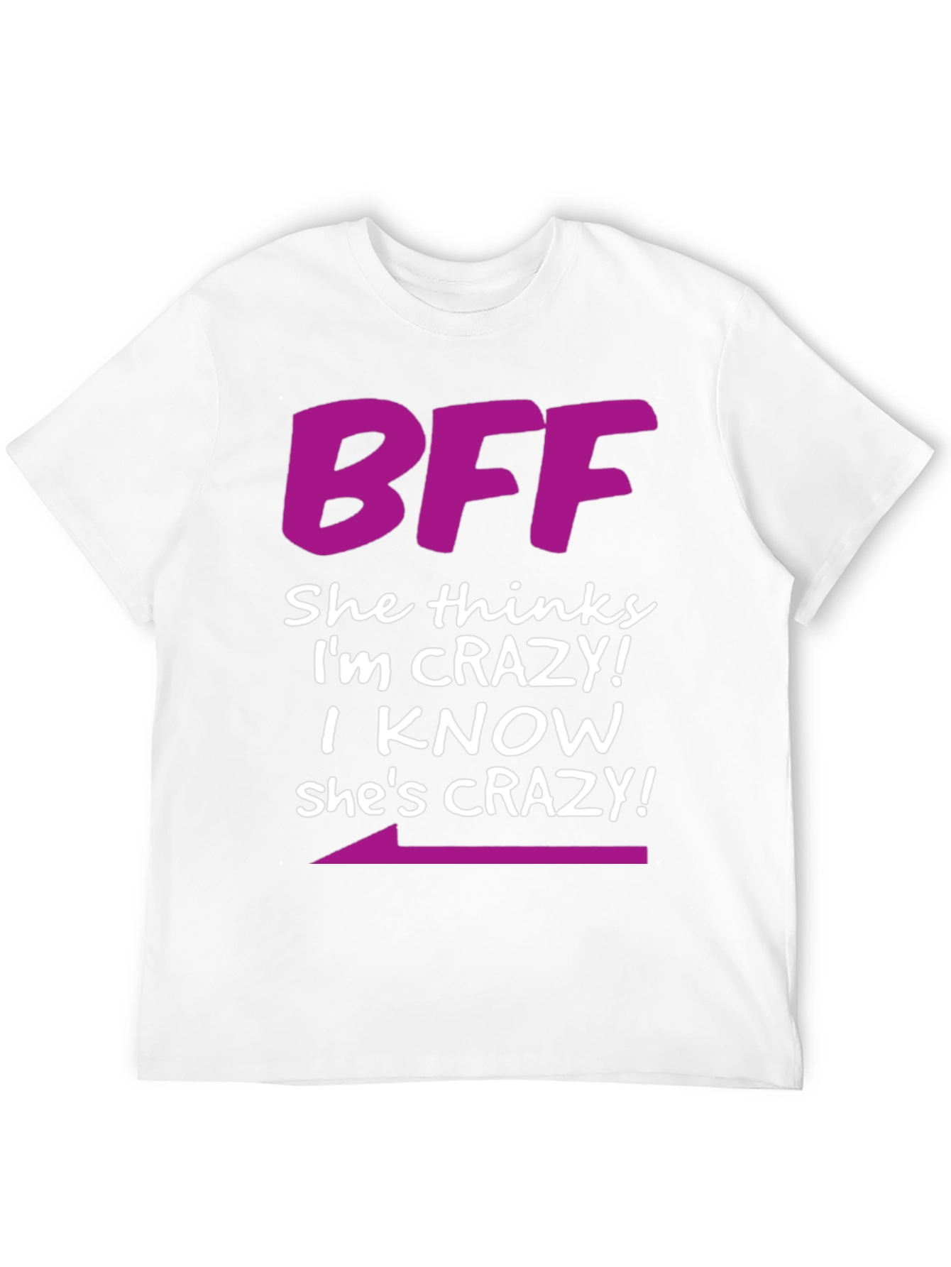 Black BFF Crazy Matching T-Shirt view 12