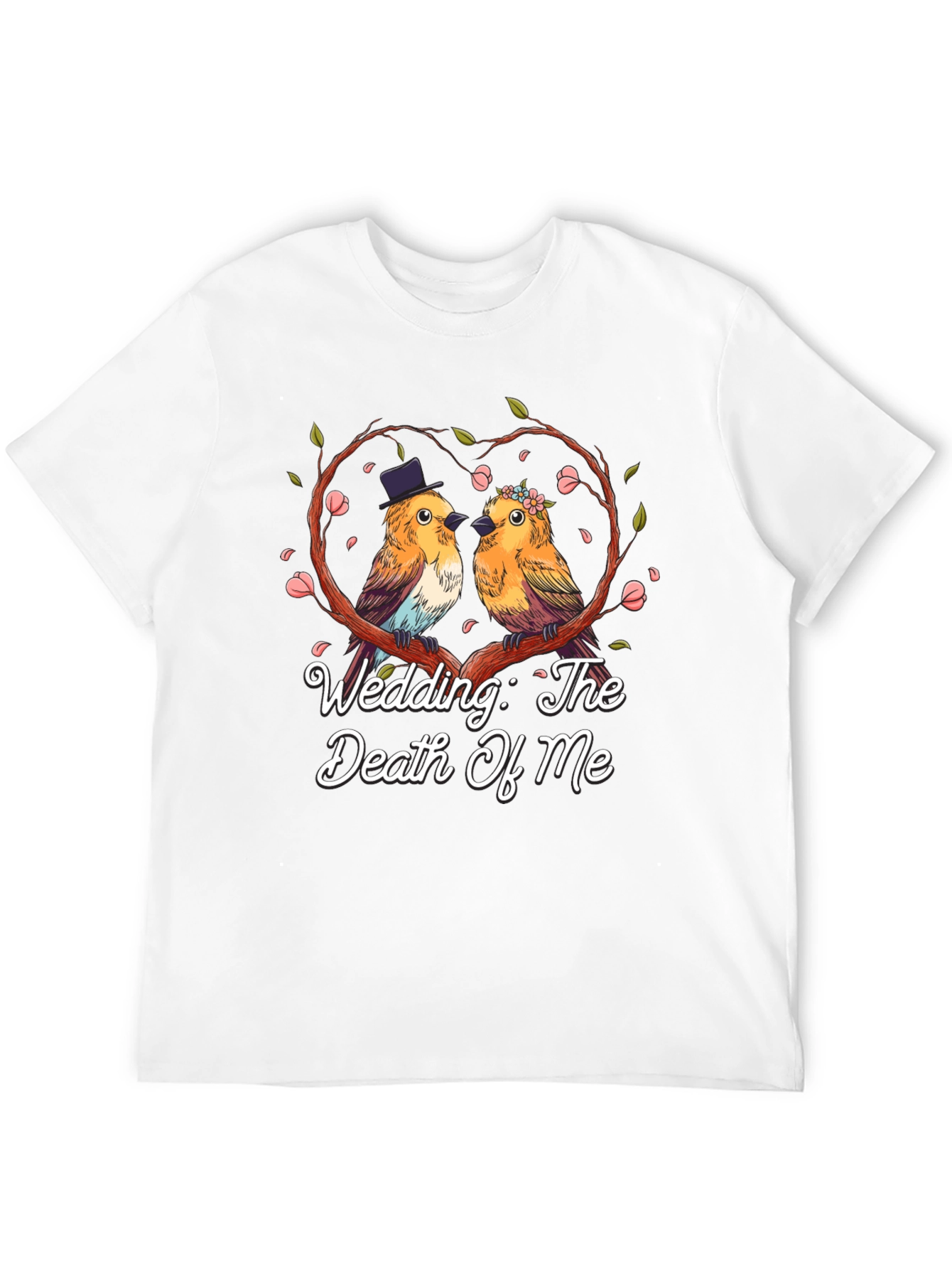 Black Wedding The Death Of Me Bird T-Shirt view 12