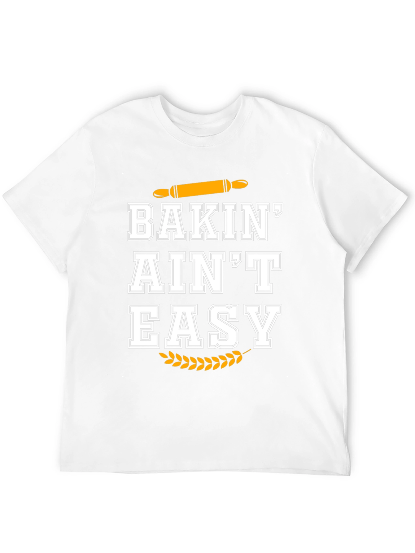 Black Baking Ain't Easy Black T-Shirt view 12
