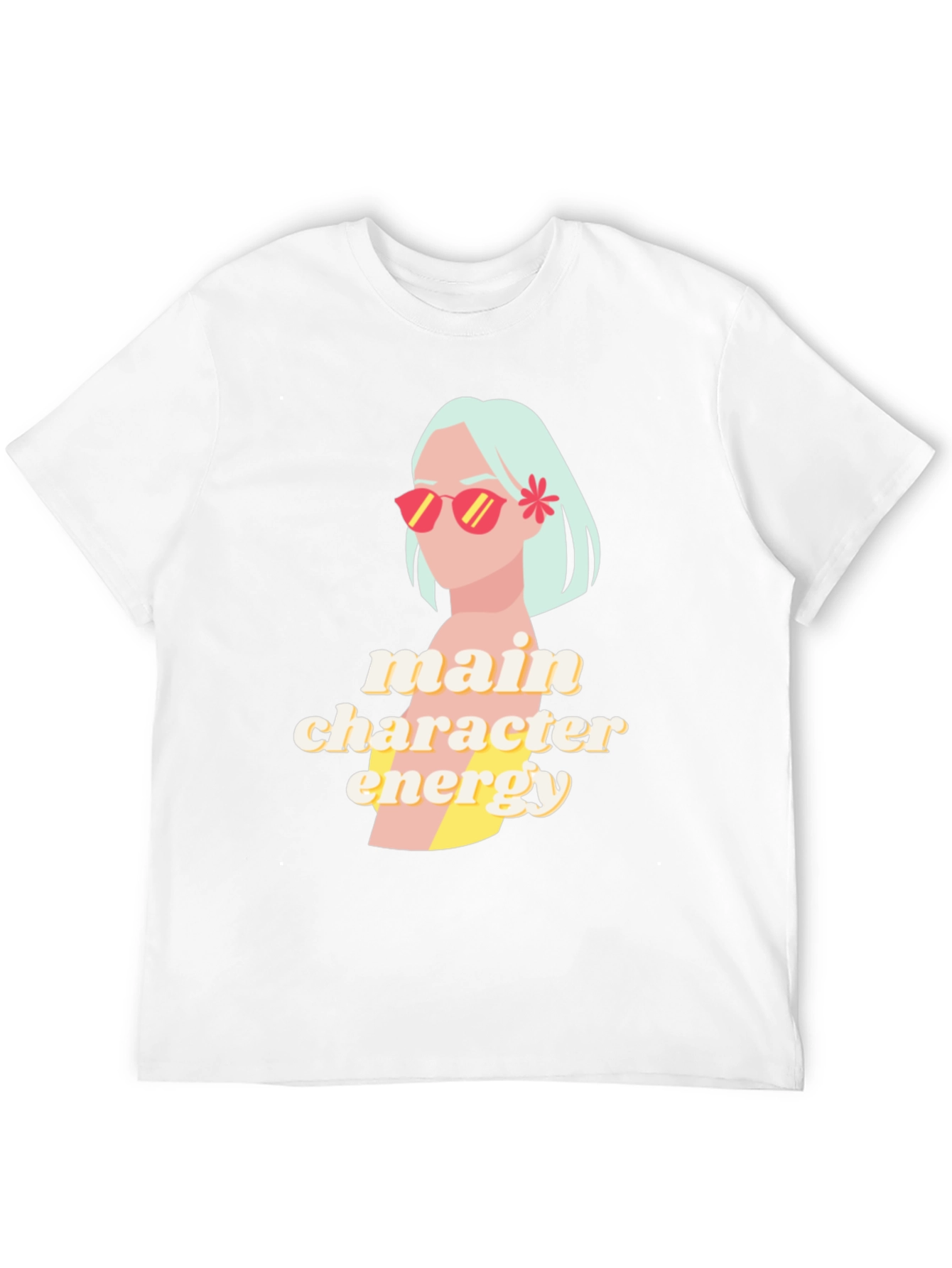 Black Main Character Energy Graphic Tee view 12