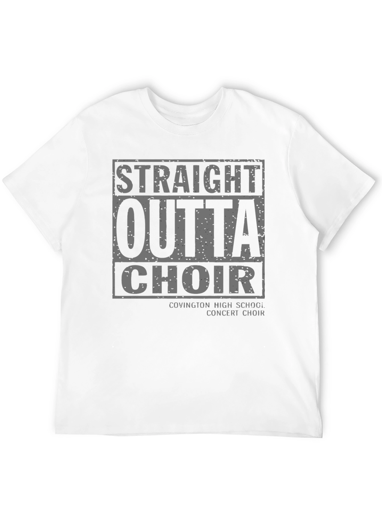 Black Straight Outta Choir T-Shirt view 12