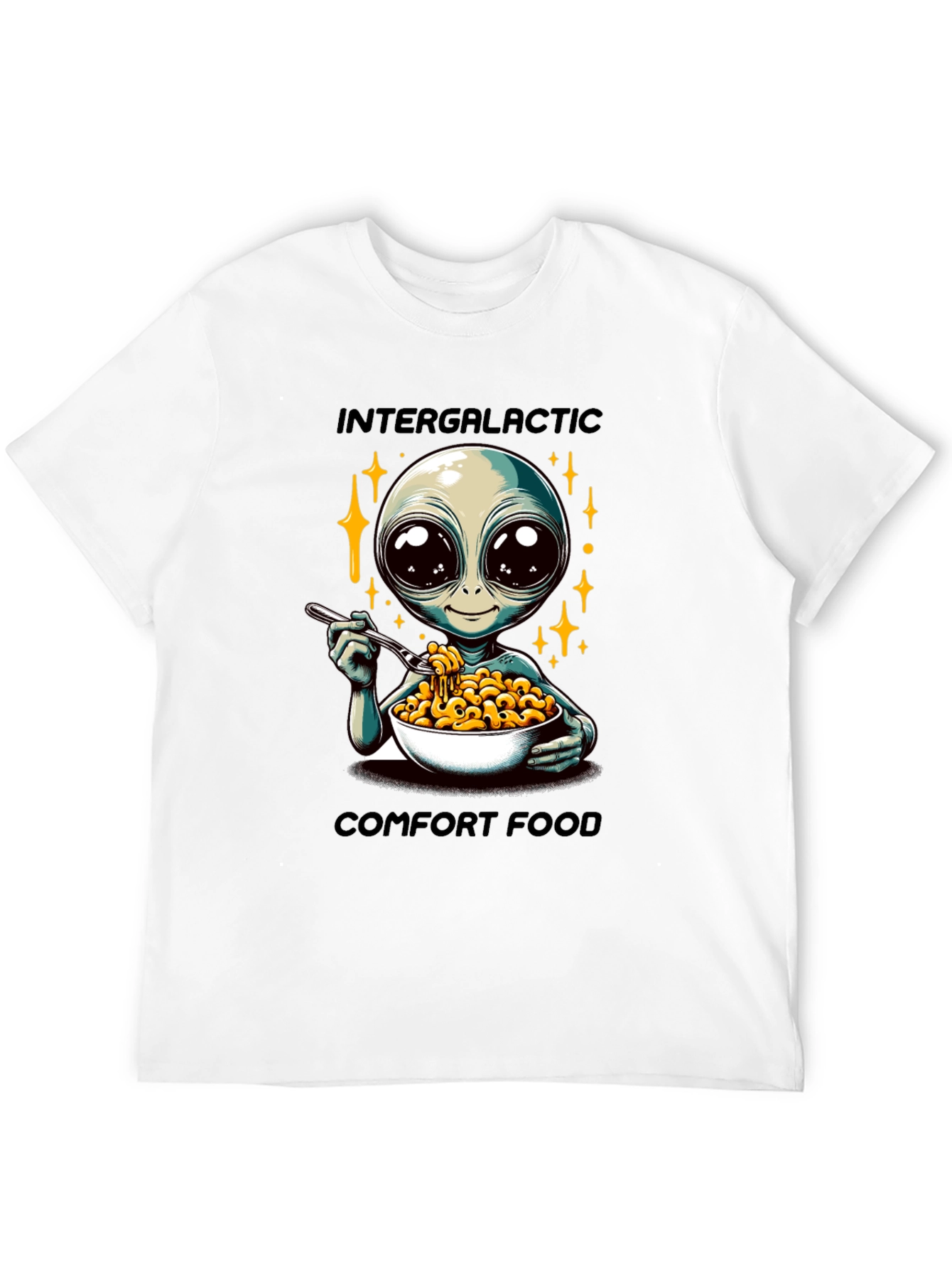 Black Intergalactic Comfort Food Graphic Tee view 12