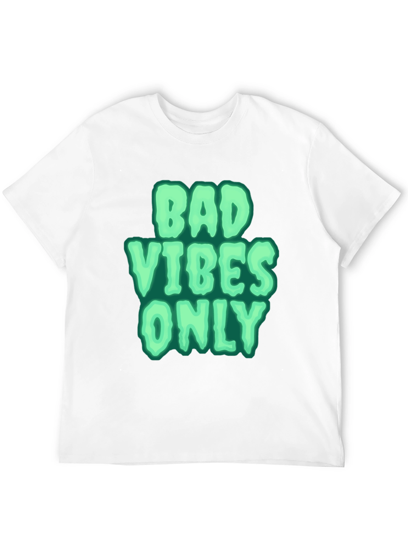 Black Bad Vibes Only Graphic Tee - Black view 12