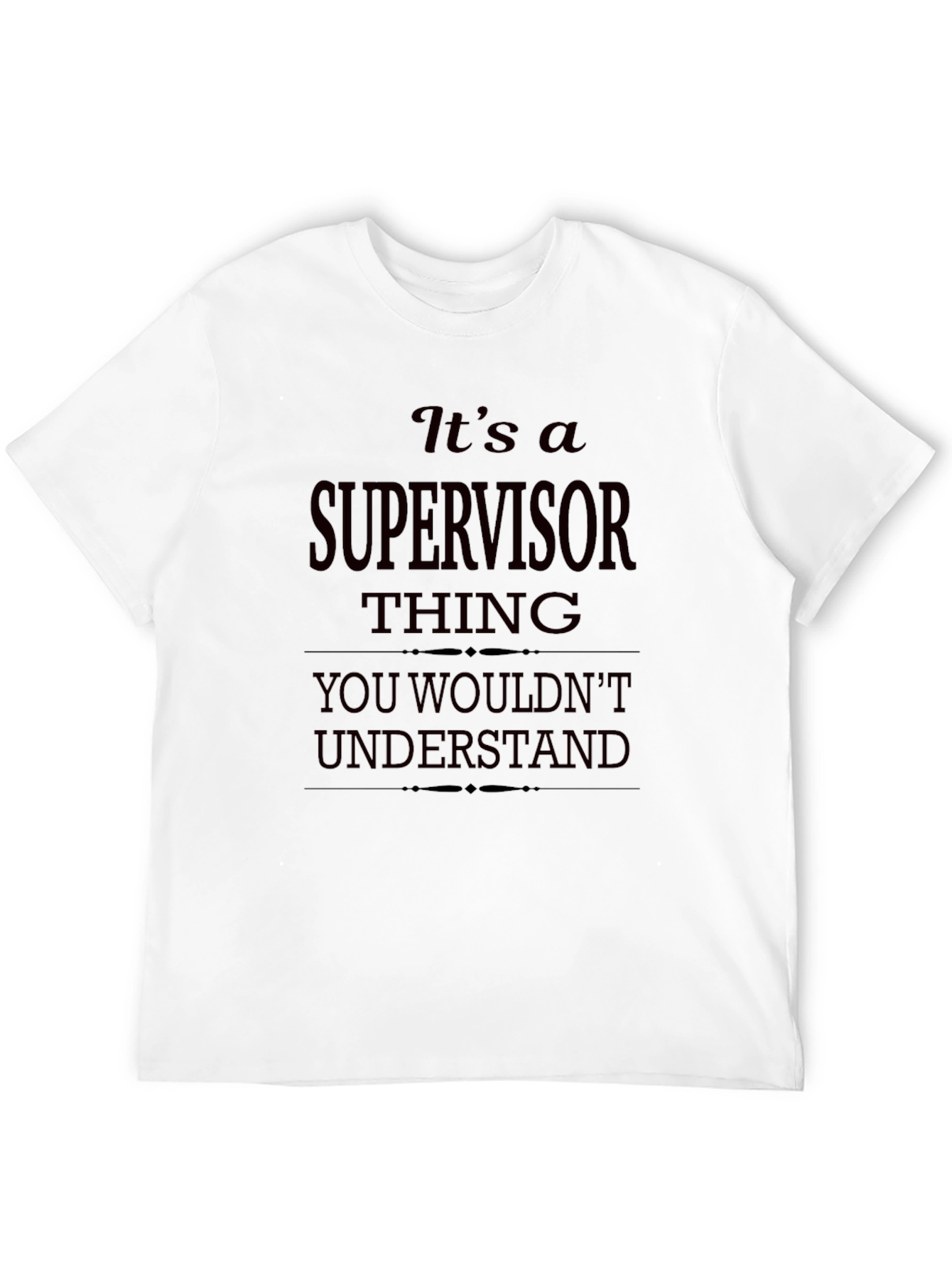 Black Supervisor Thing Graphic T-Shirt view 12
