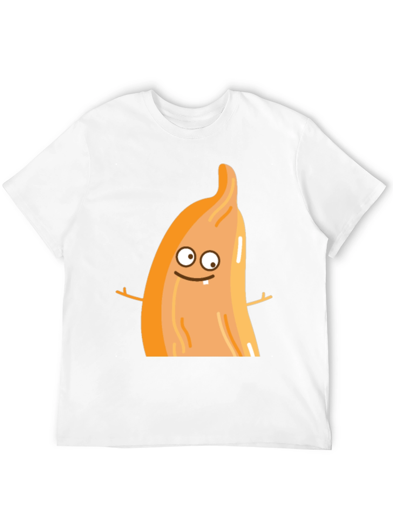 Black Funny Cartoon Food T-Shirt view 12