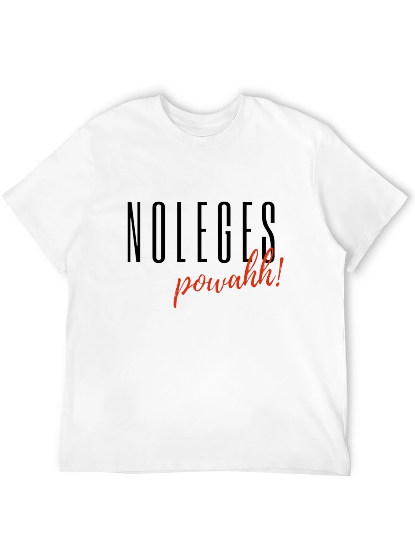 Black Noleges Powahh! Graphic T-Shirt view 12