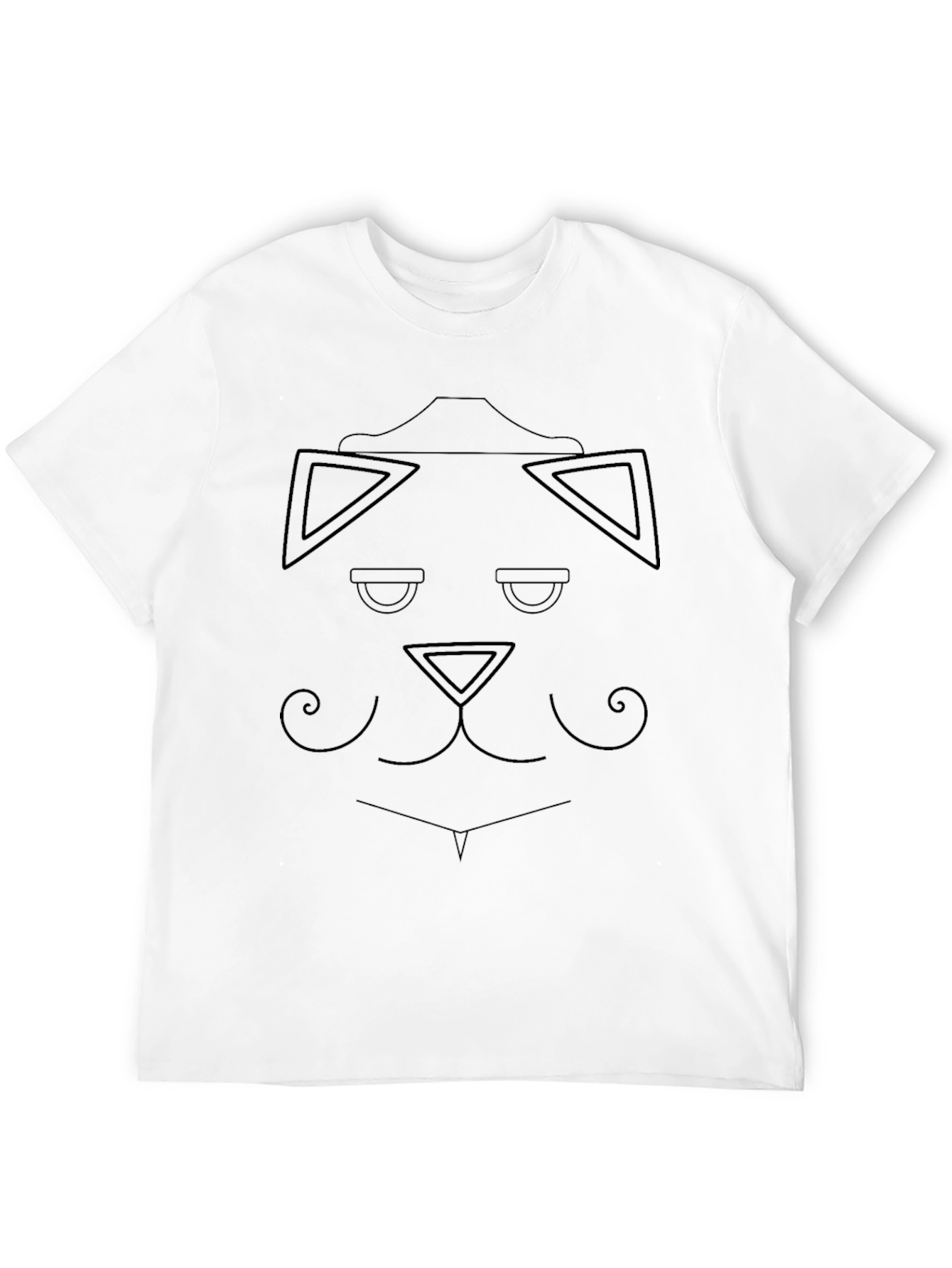 Black Abstract Geometric Dog T-Shirt view 12