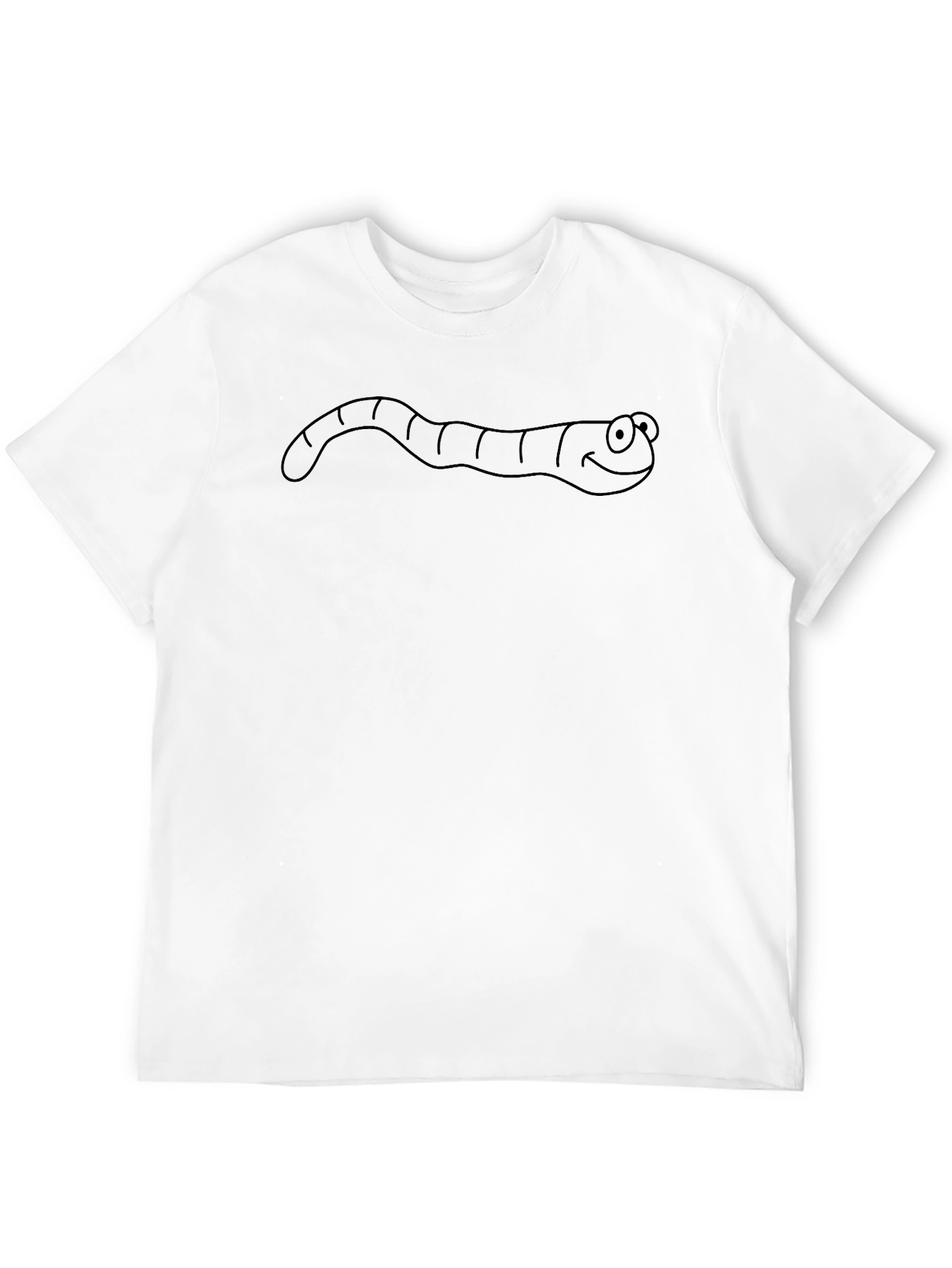 Black Men's Black Worm Graphic Tee view 12