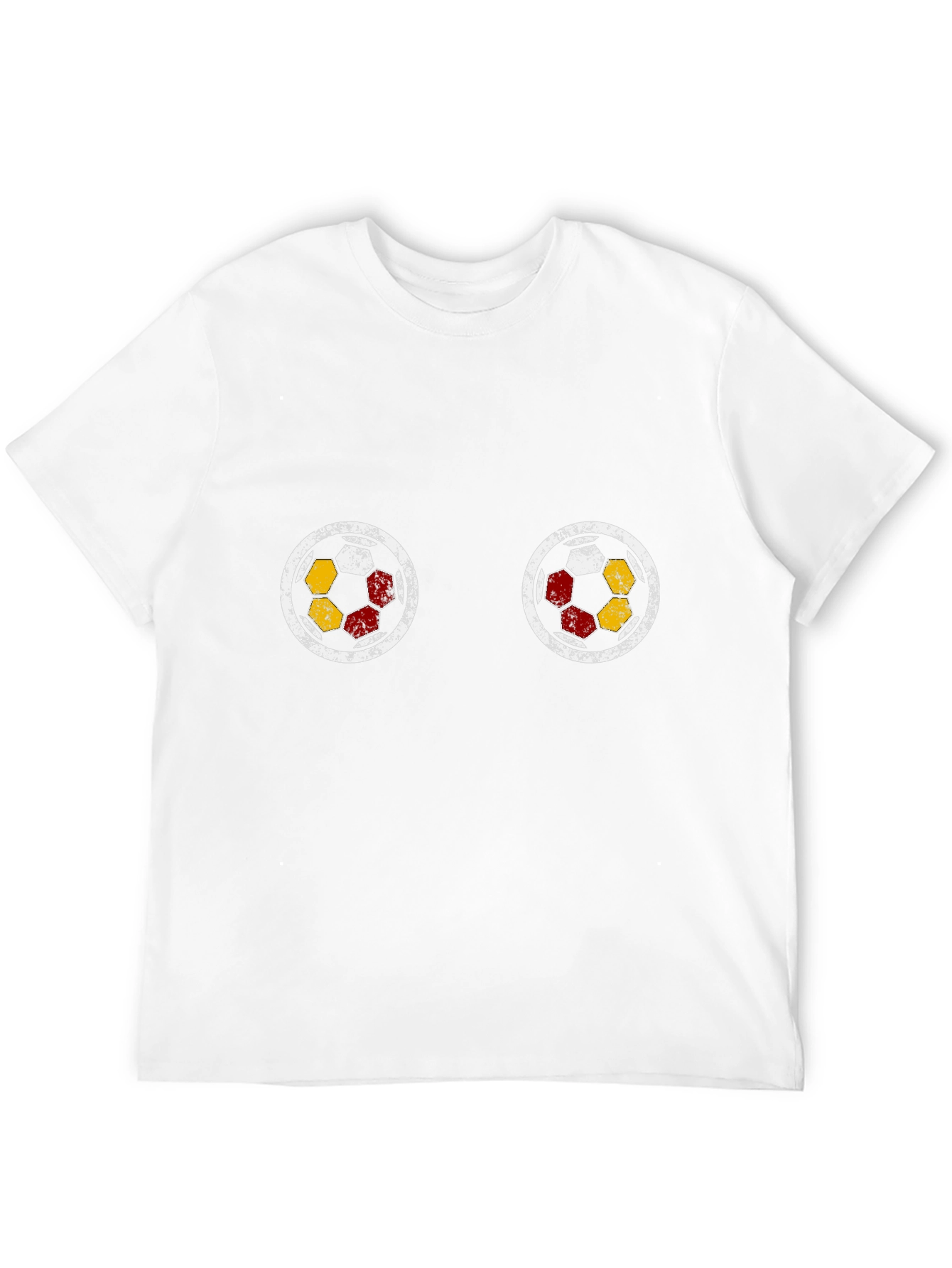 Black Soccer Ball Graphic Tee - Novelty T-Shirt view 12