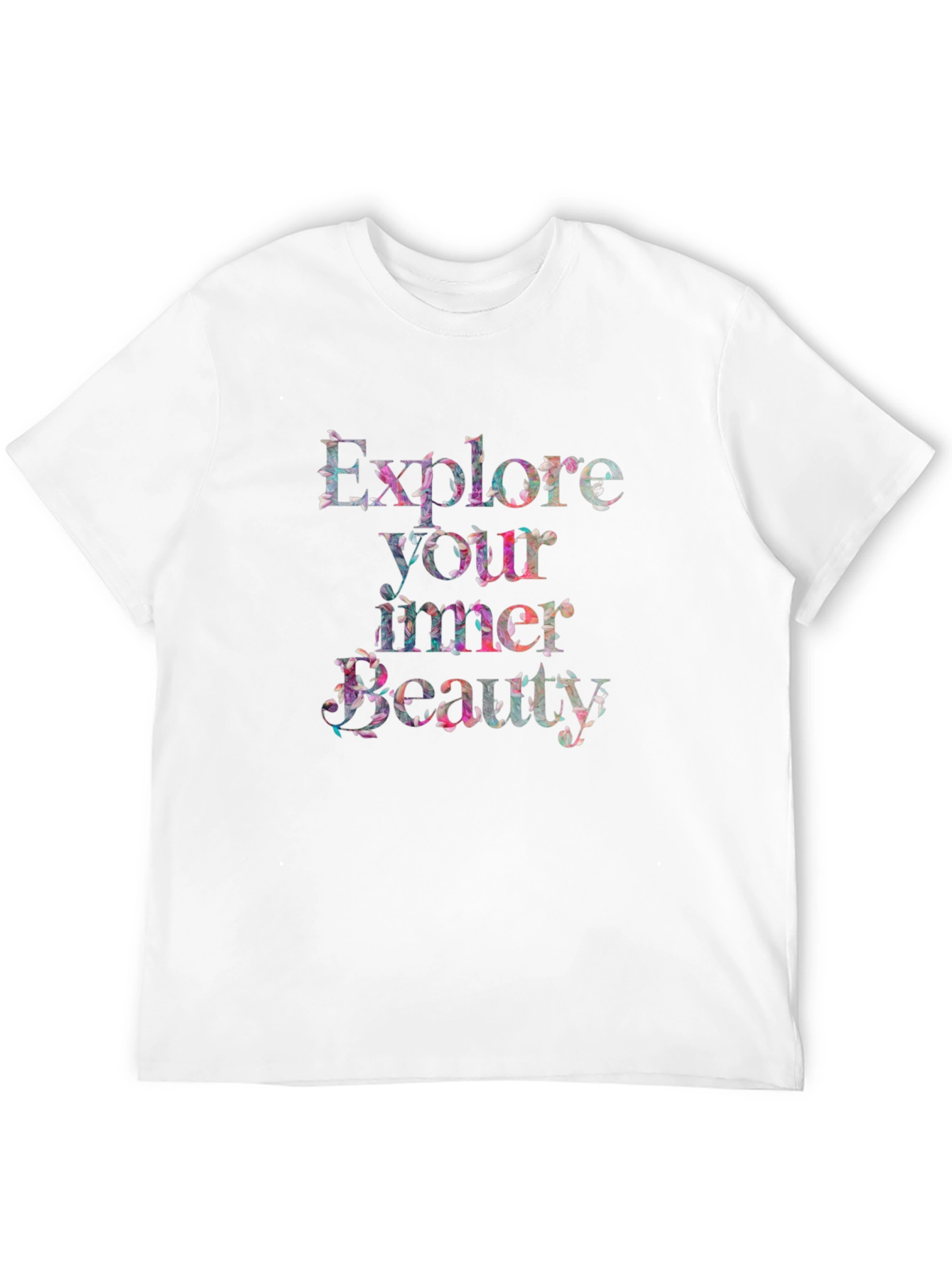 Black Explore Your Inner Beauty Graphic T-Shirt - Black view 12