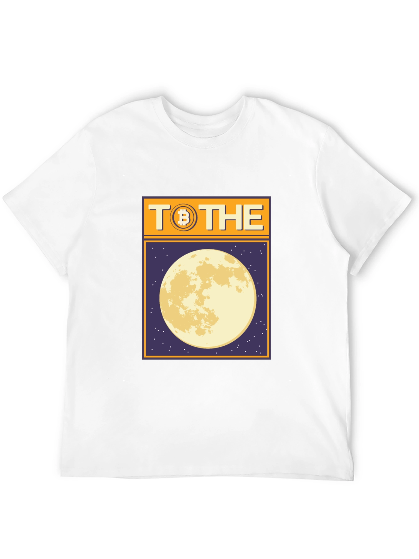 Black Bitcoin To The Moon Graphic T-Shirt view 12