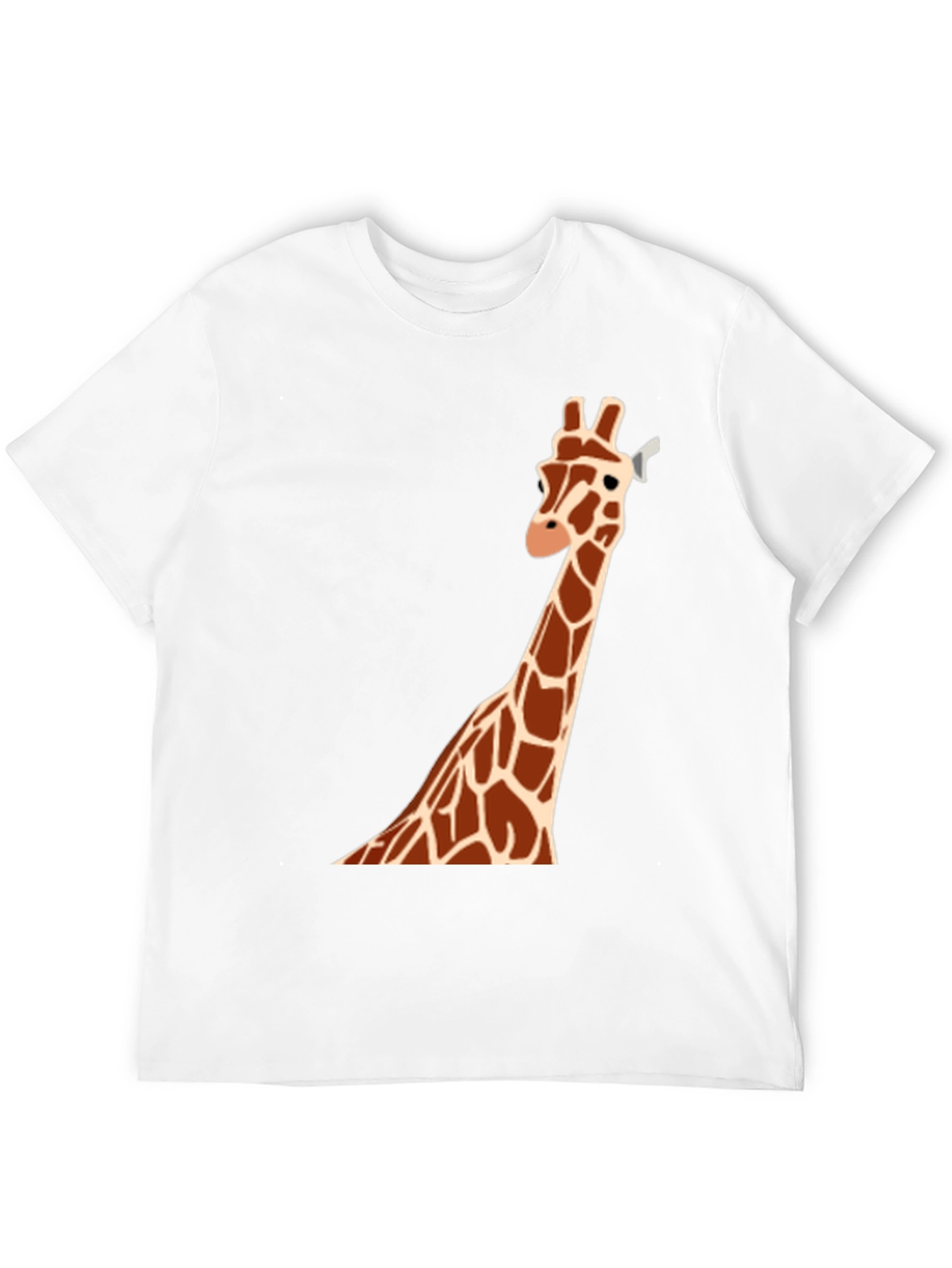 Black Giraffe Graphic T-Shirt - Casual Men's Tee view 12