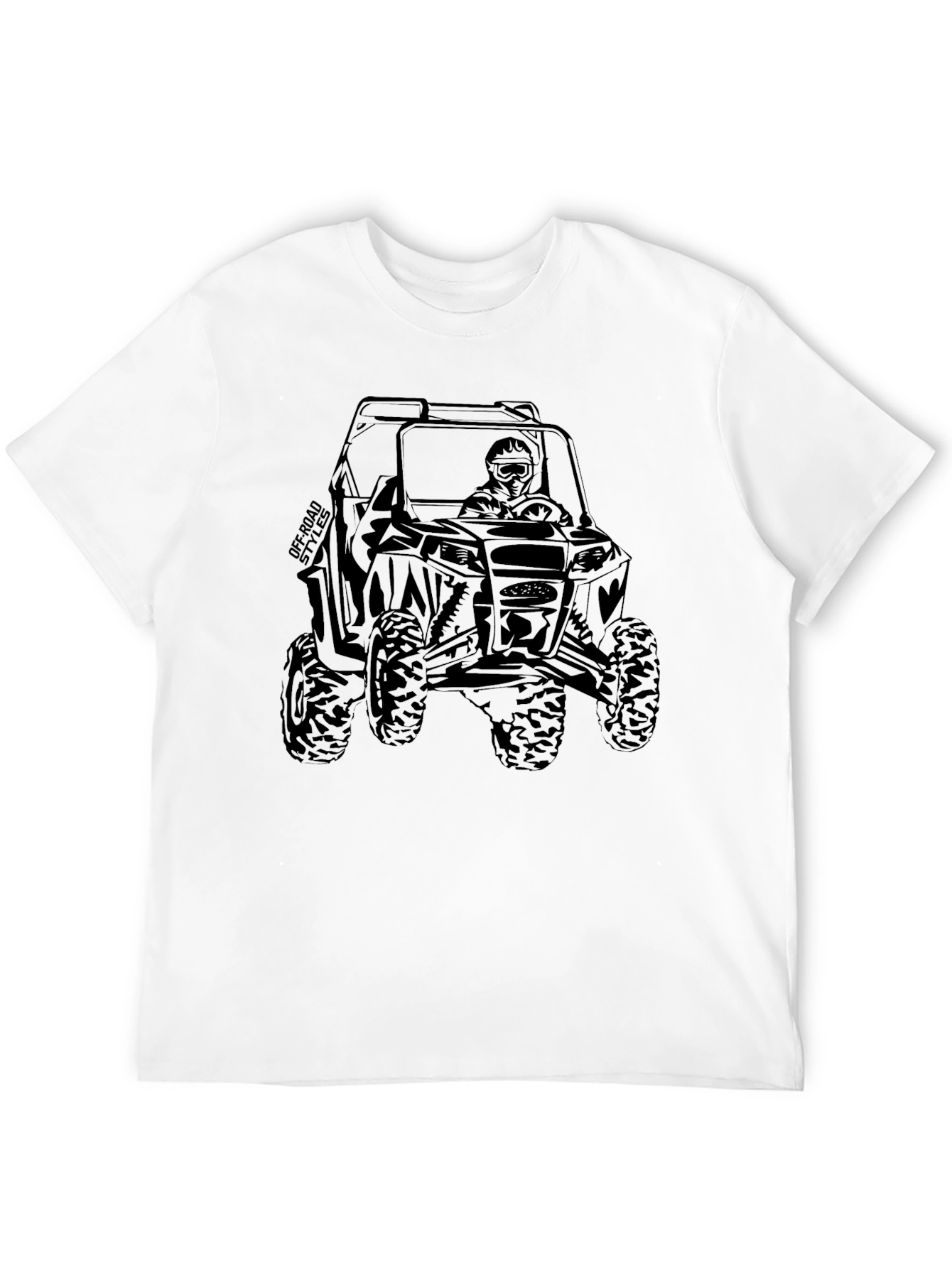 Black Off-Road UTV Graphic T-Shirt view 12