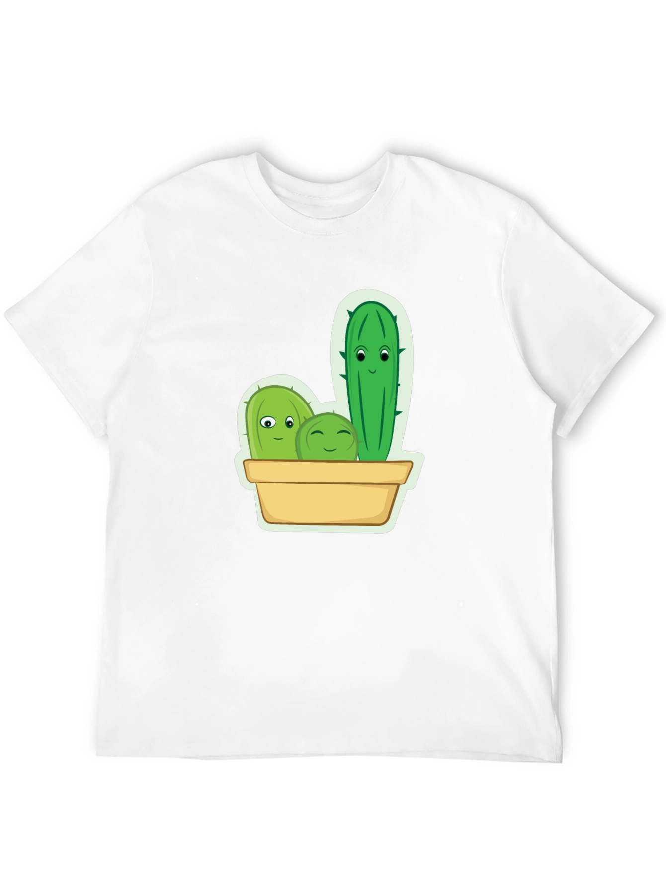 Black Cute Cactus Crew Graphic Tee view 12