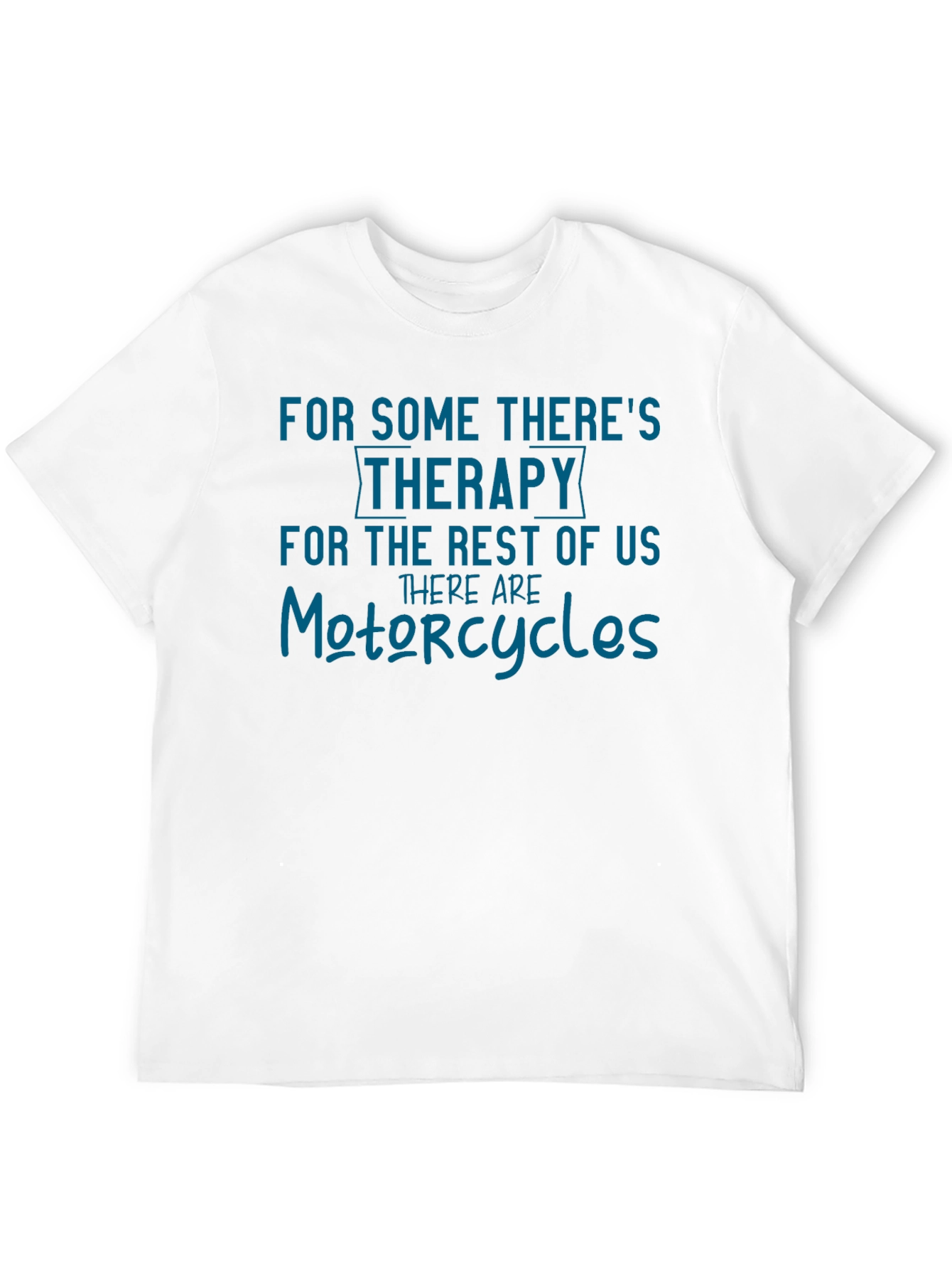 Black Motorcycle Therapy T-Shirt Funny Biker Tee view 12