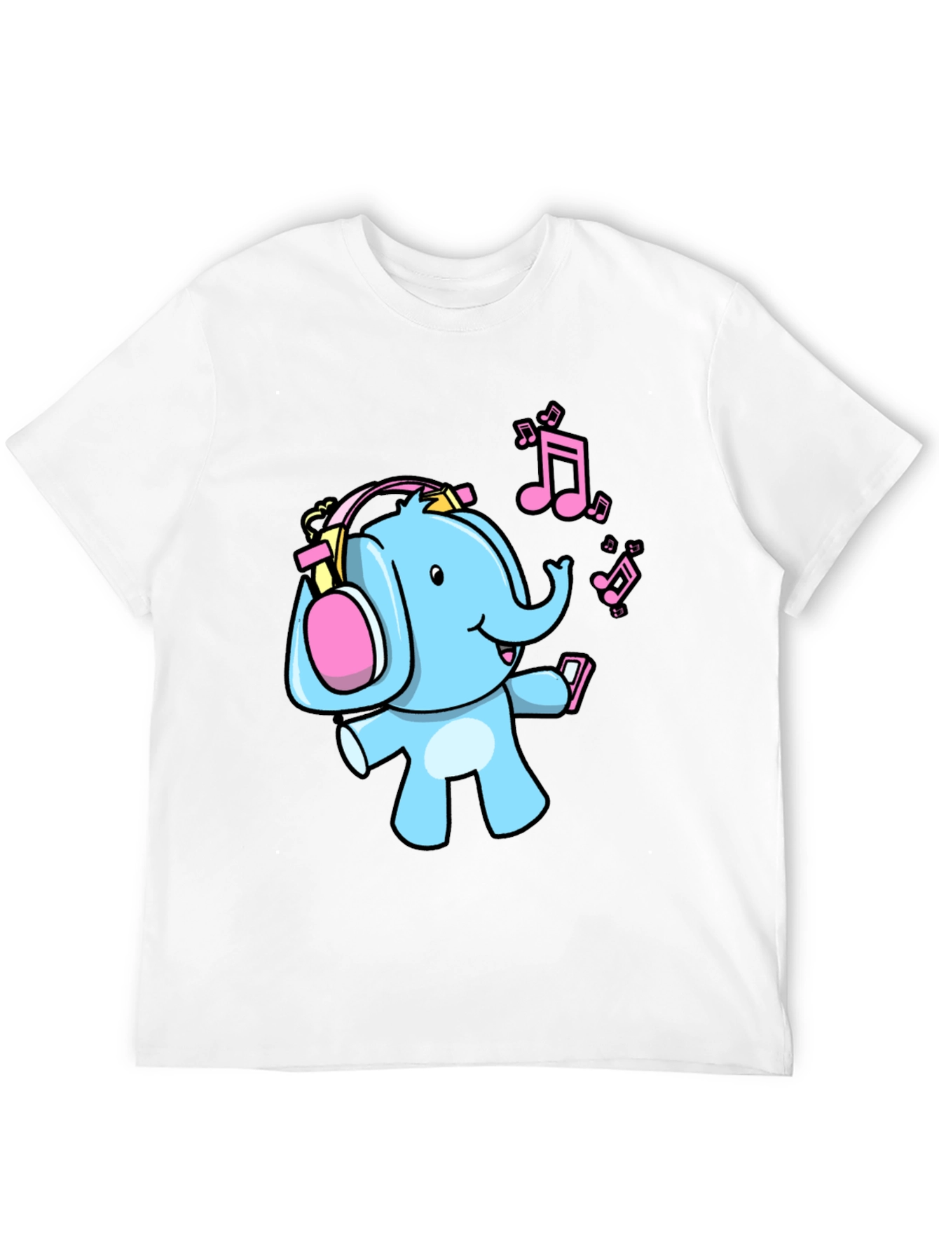 Black Elephant DJ Graphic Tee - Fun Music Lover Shirt view 12