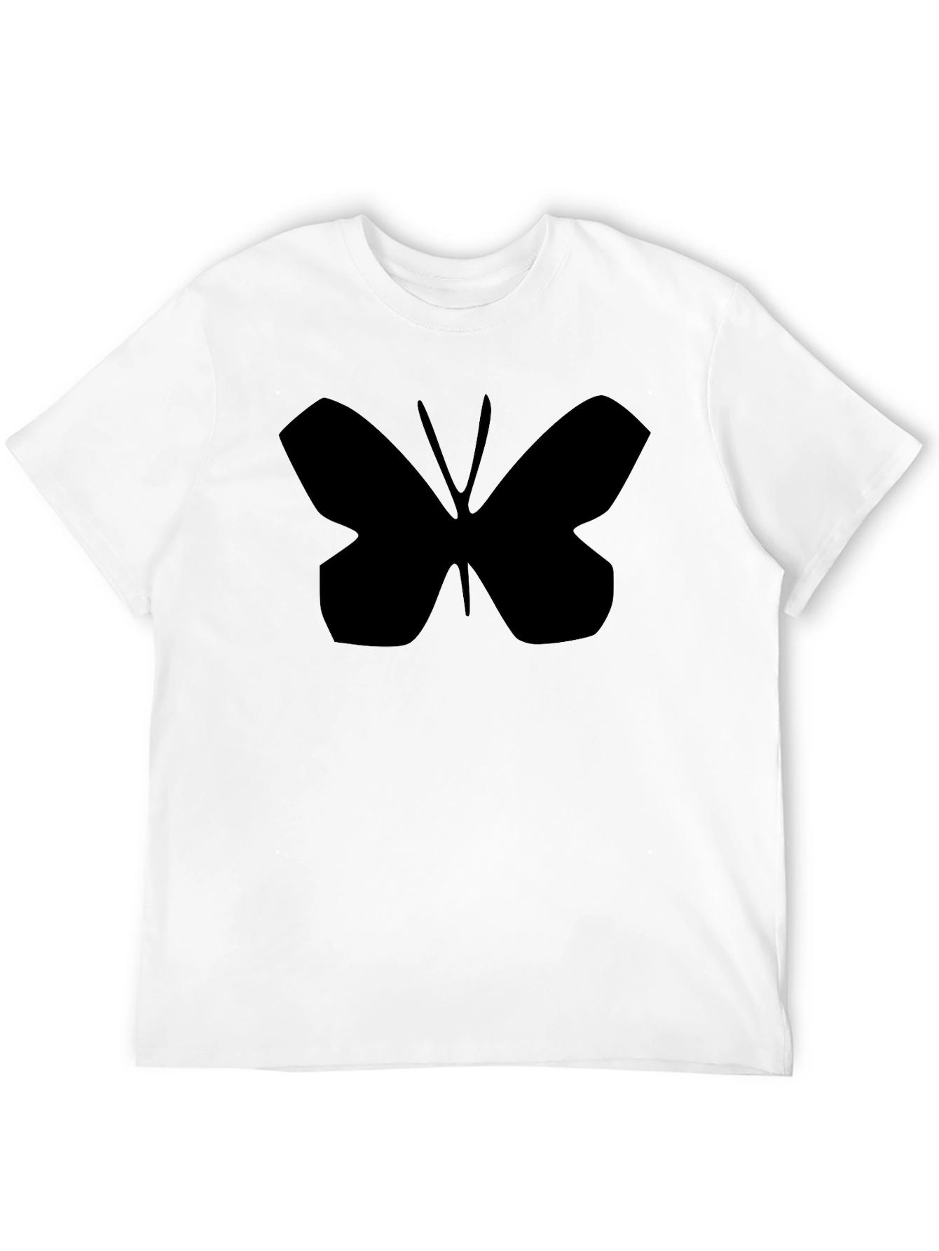 Black Butterfly Graphic Tee - Stylish Black Cotton T-Shirt view 12
