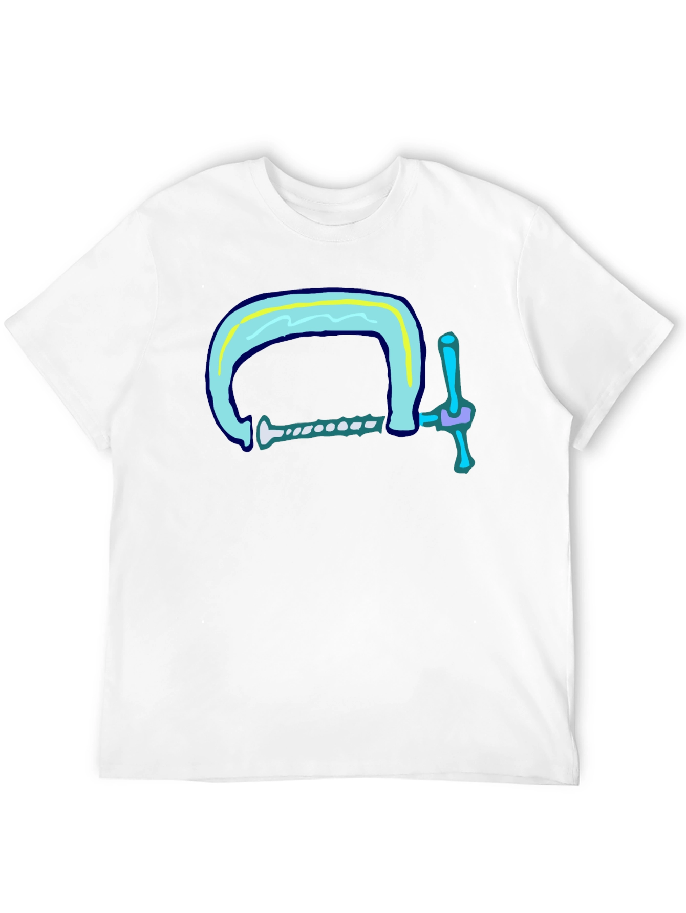 Black Clamp Graphic Tee - Cool & Comfy Black T-Shirt view 12