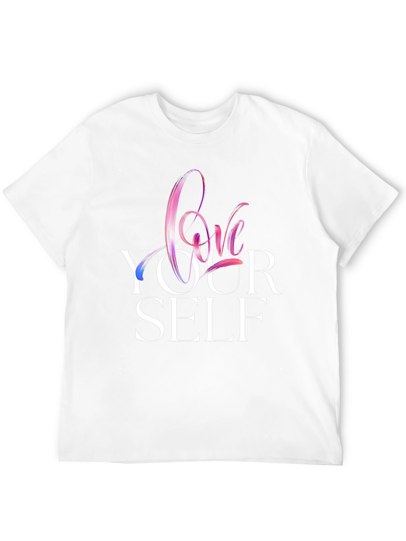 Black Love Yourself Graphic Print Black T-Shirt view 12