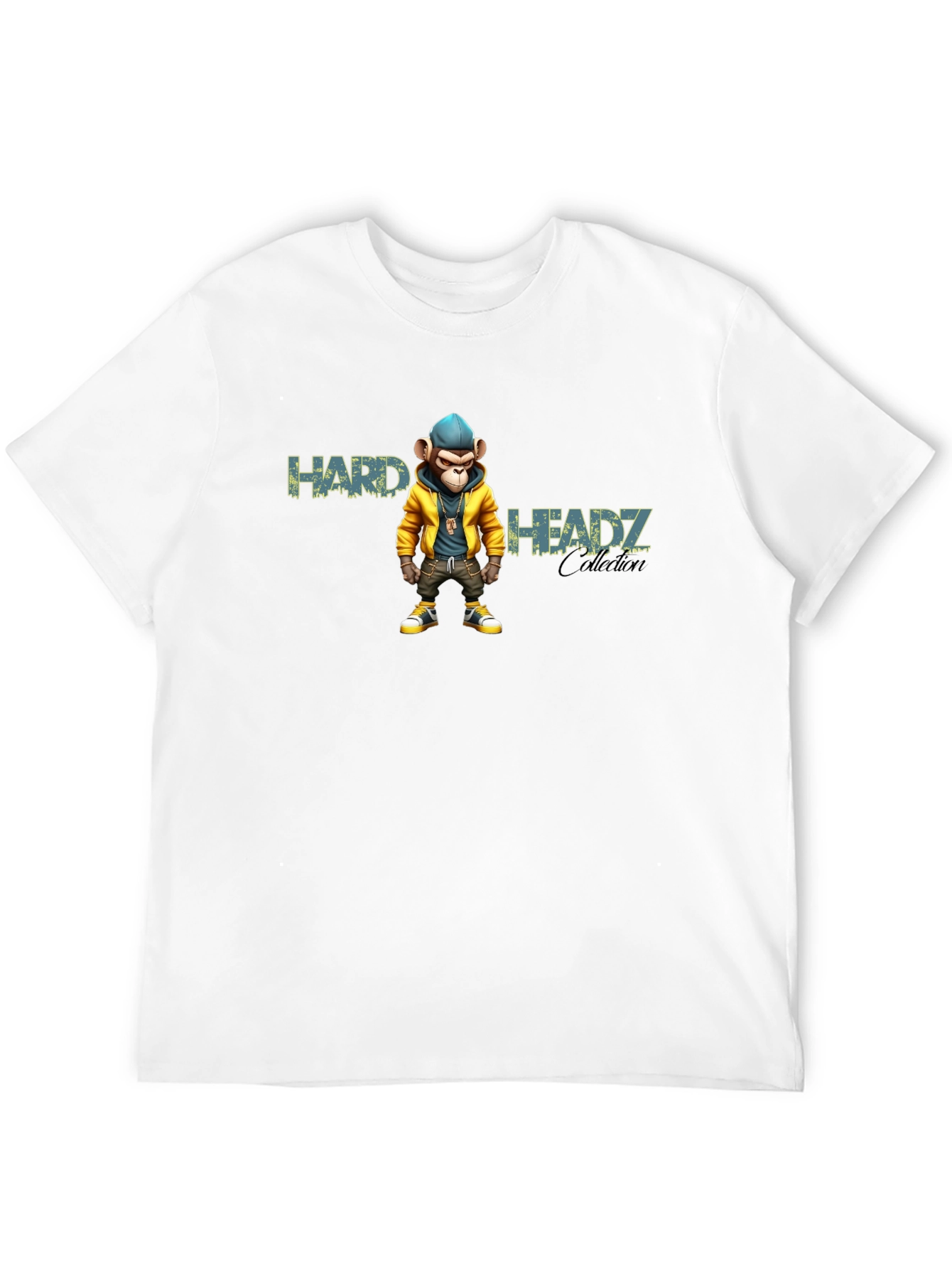 Black Hard Headz Monkey Graphic Tee - Urban Style view 12