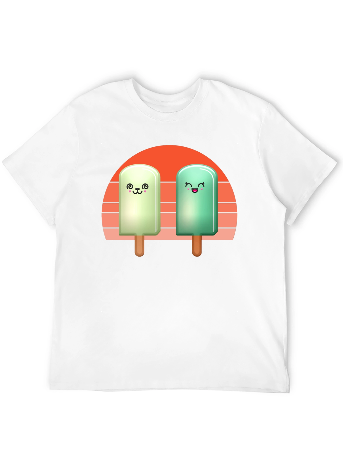 Black Cute Popsicle T-Shirt - Kawaii Ice Cream Tee view 12