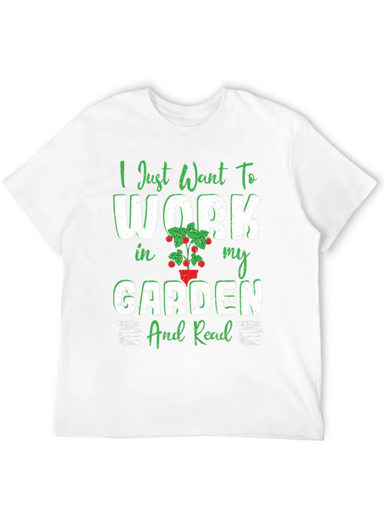 Black Gardening Hobby T-Shirt - Work in My Garden & Read view 12