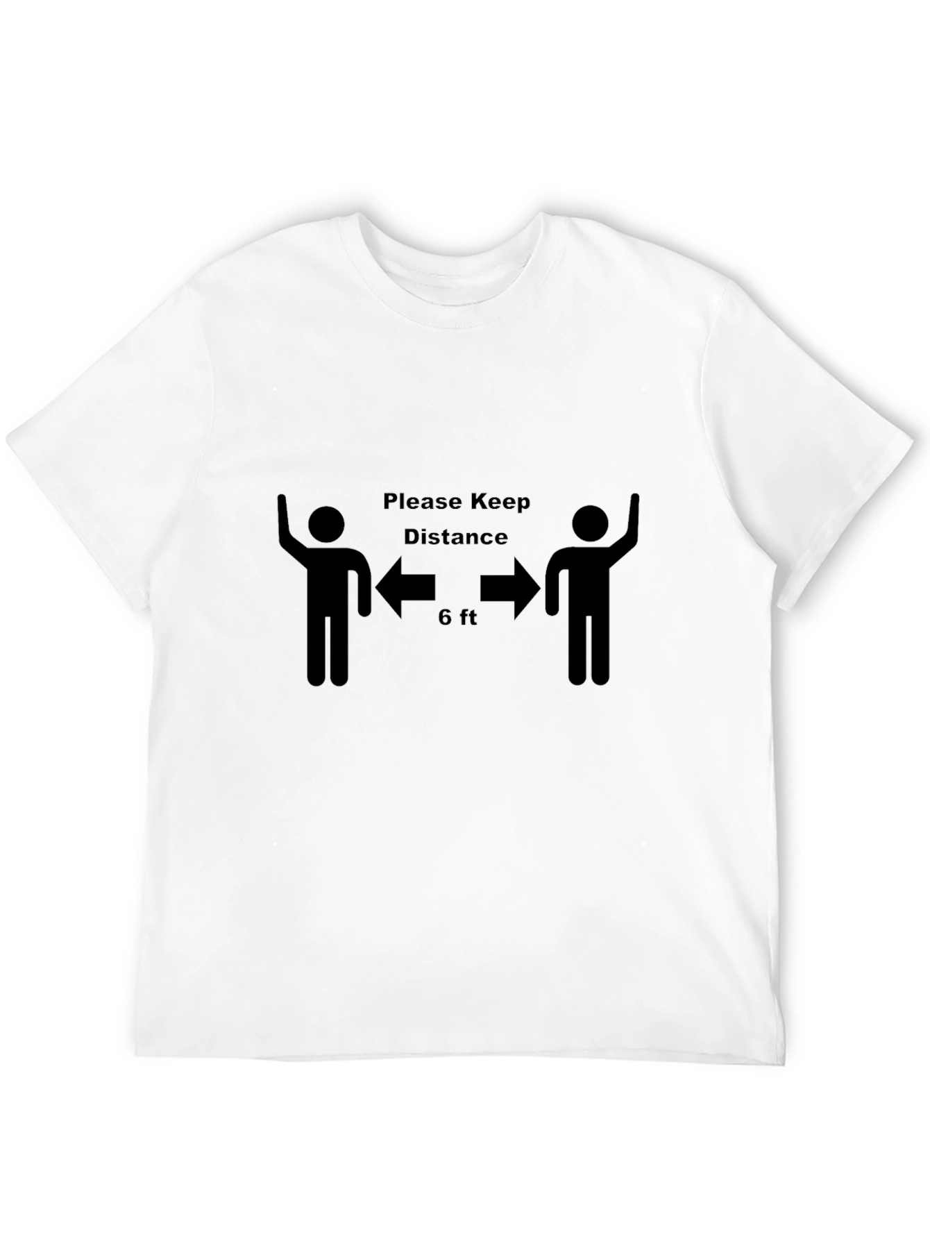 Black Keep Distance Graphic Tee - Black view 12