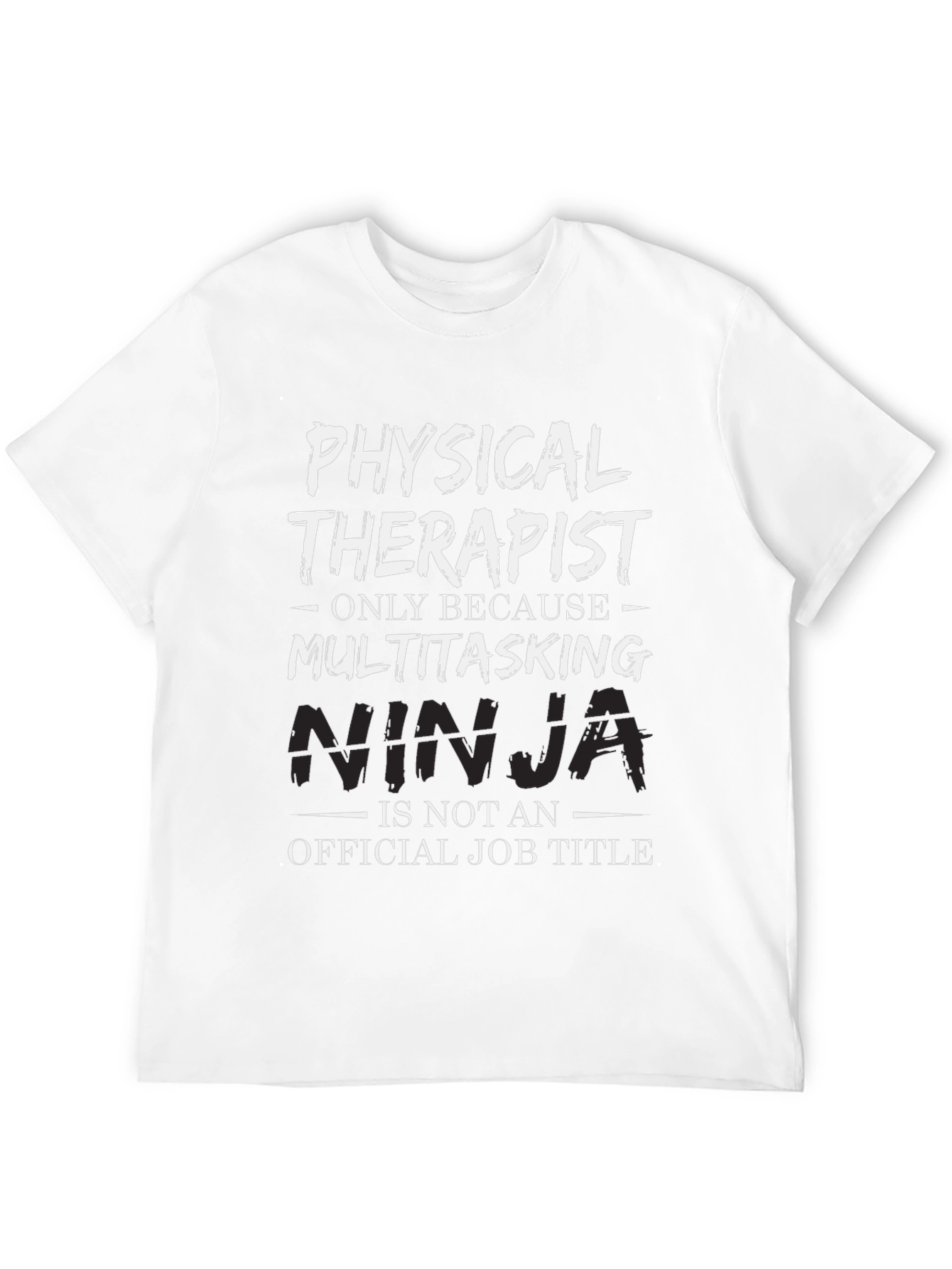 Black Physical Therapist Multitasking Ninja Graphic Tee view 12