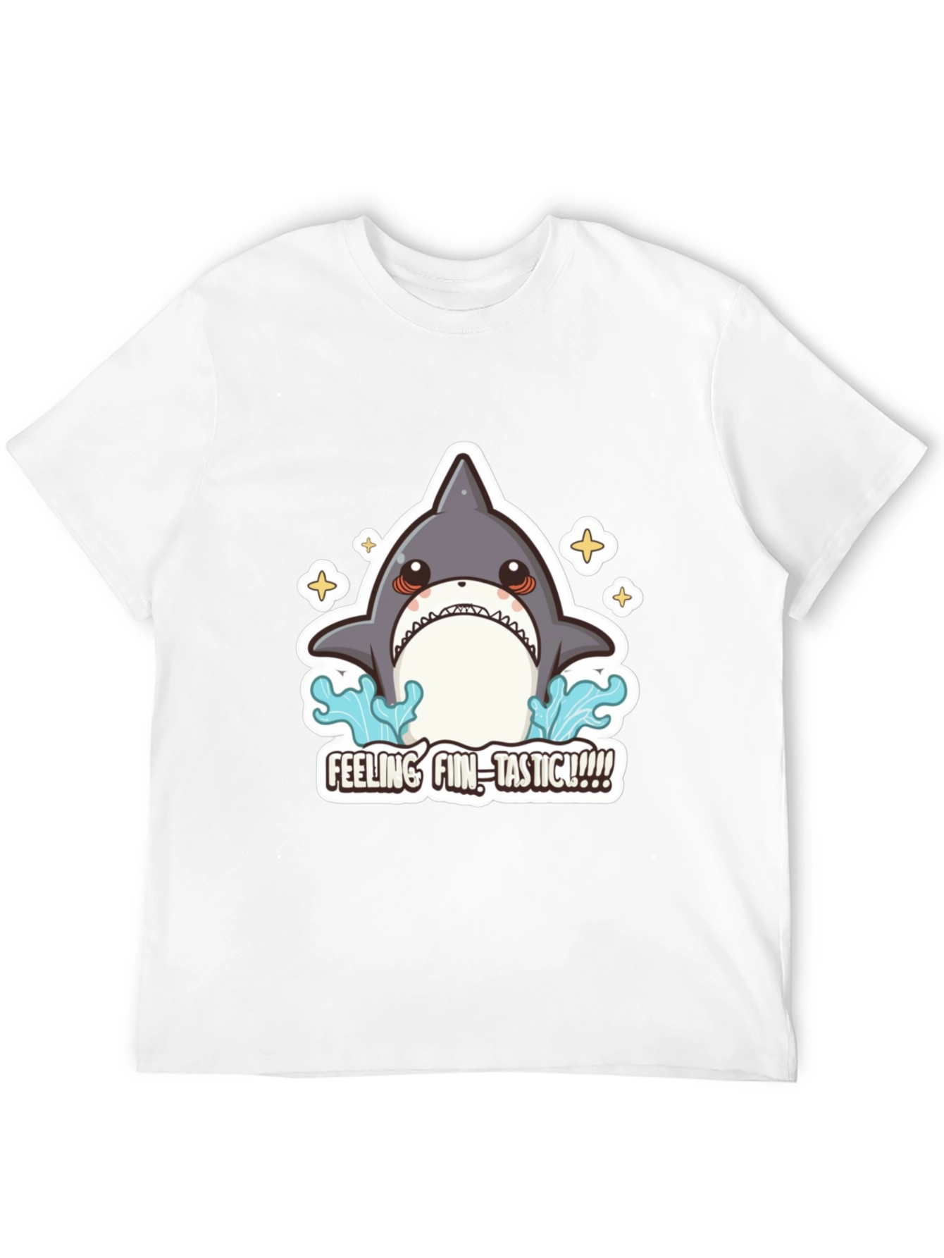 Black Feeling Fin-Tastic Shark Graphic T-Shirt view 12