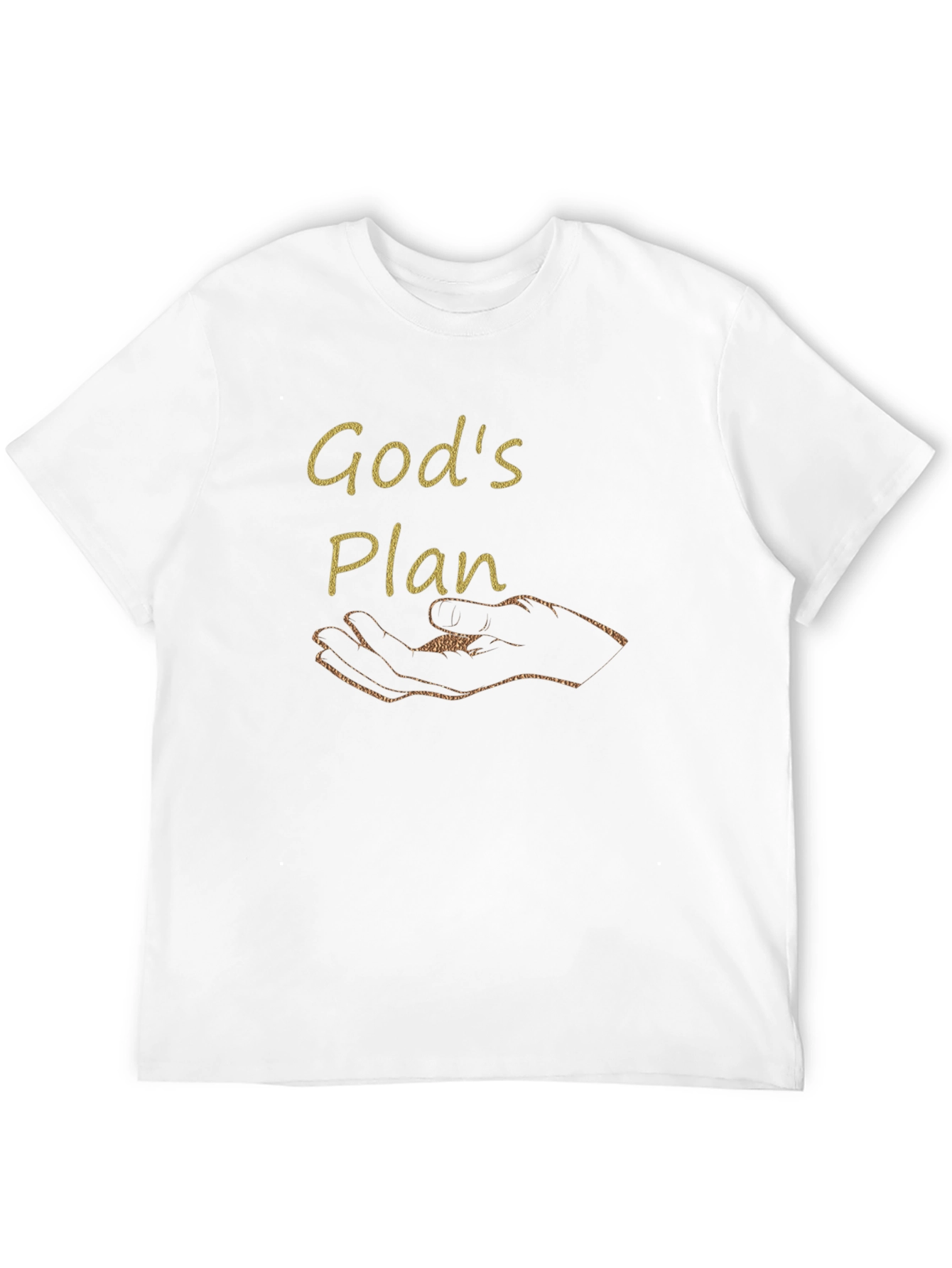 Black God's Plan Black T-Shirt view 12
