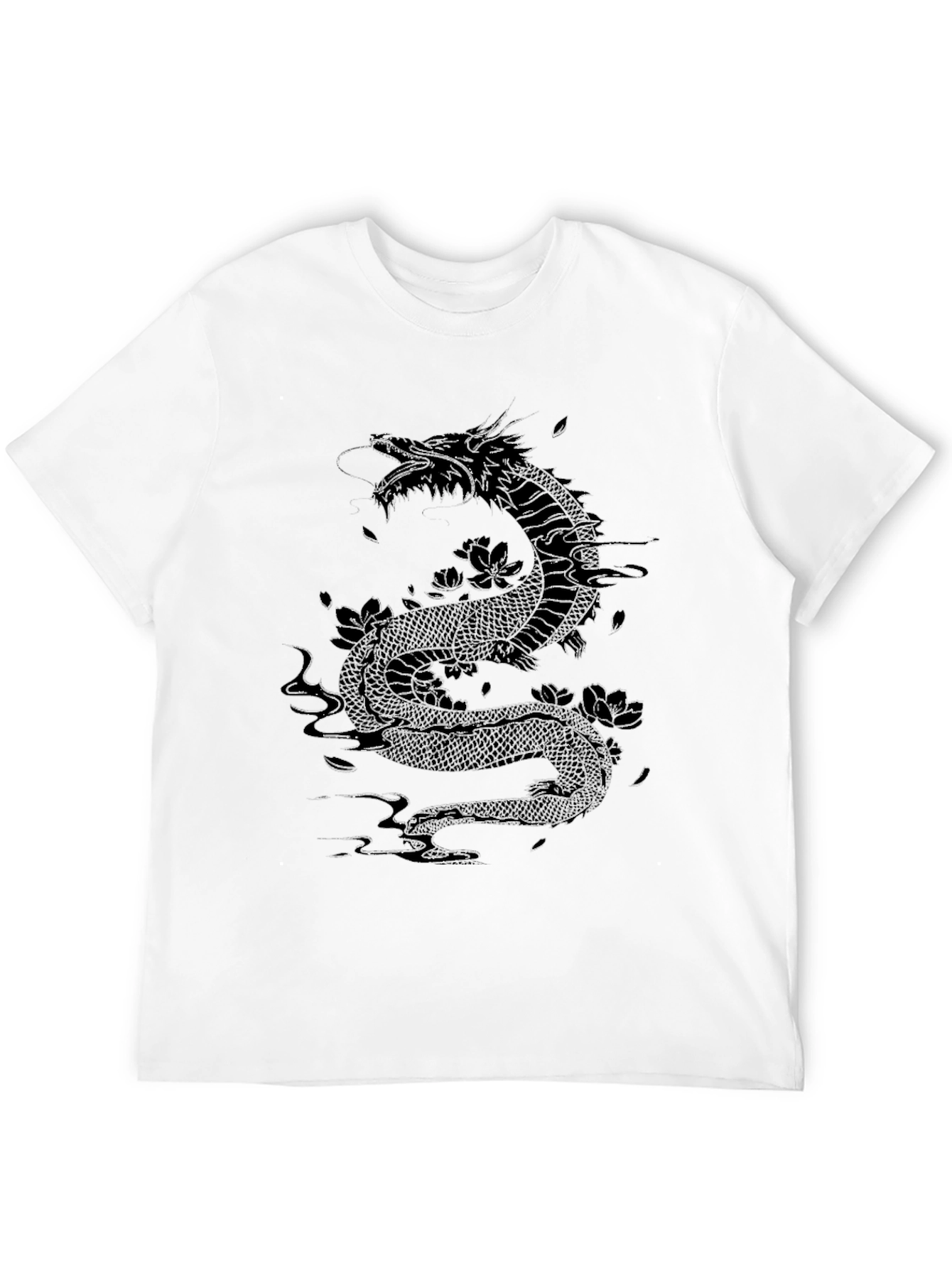 Black Dragon Graphic T-Shirt - Black view 12
