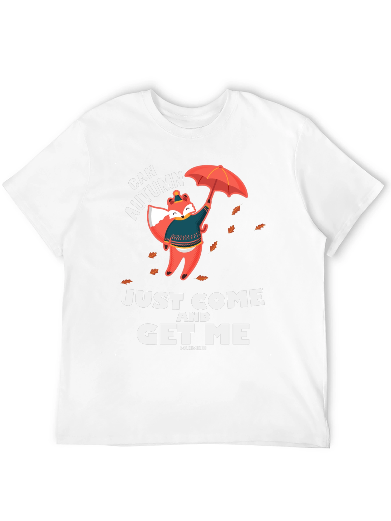 Black Can Autumn Get Me T-Shirt Fox Graphic view 12